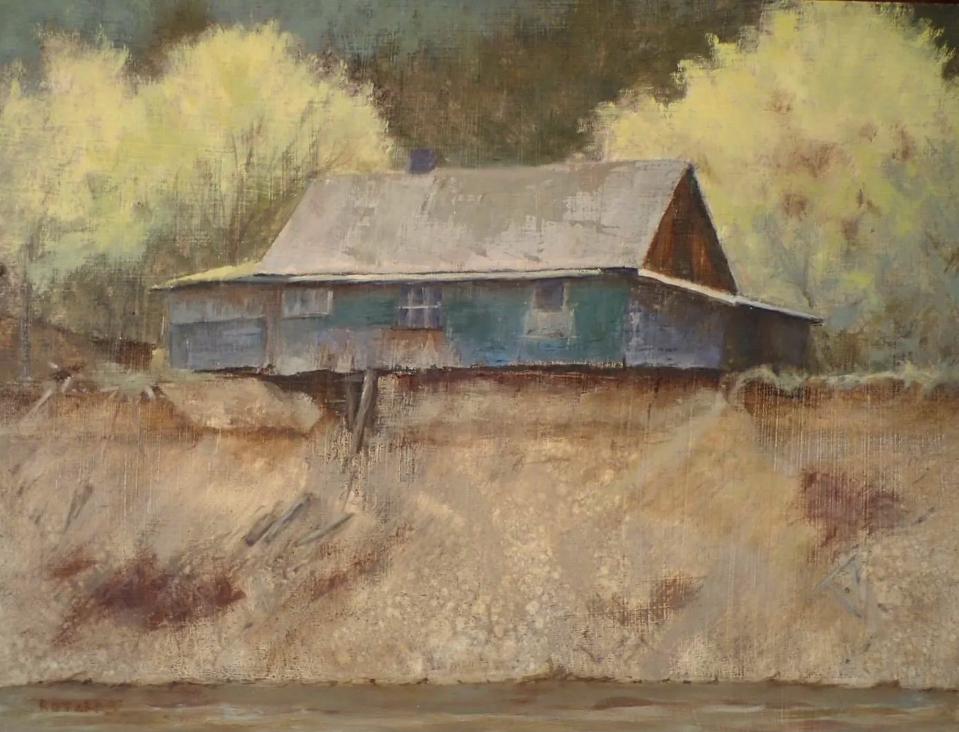 "Life on the Edge" Gilpin, BC - oil on panel 11
x 14 - SOLD