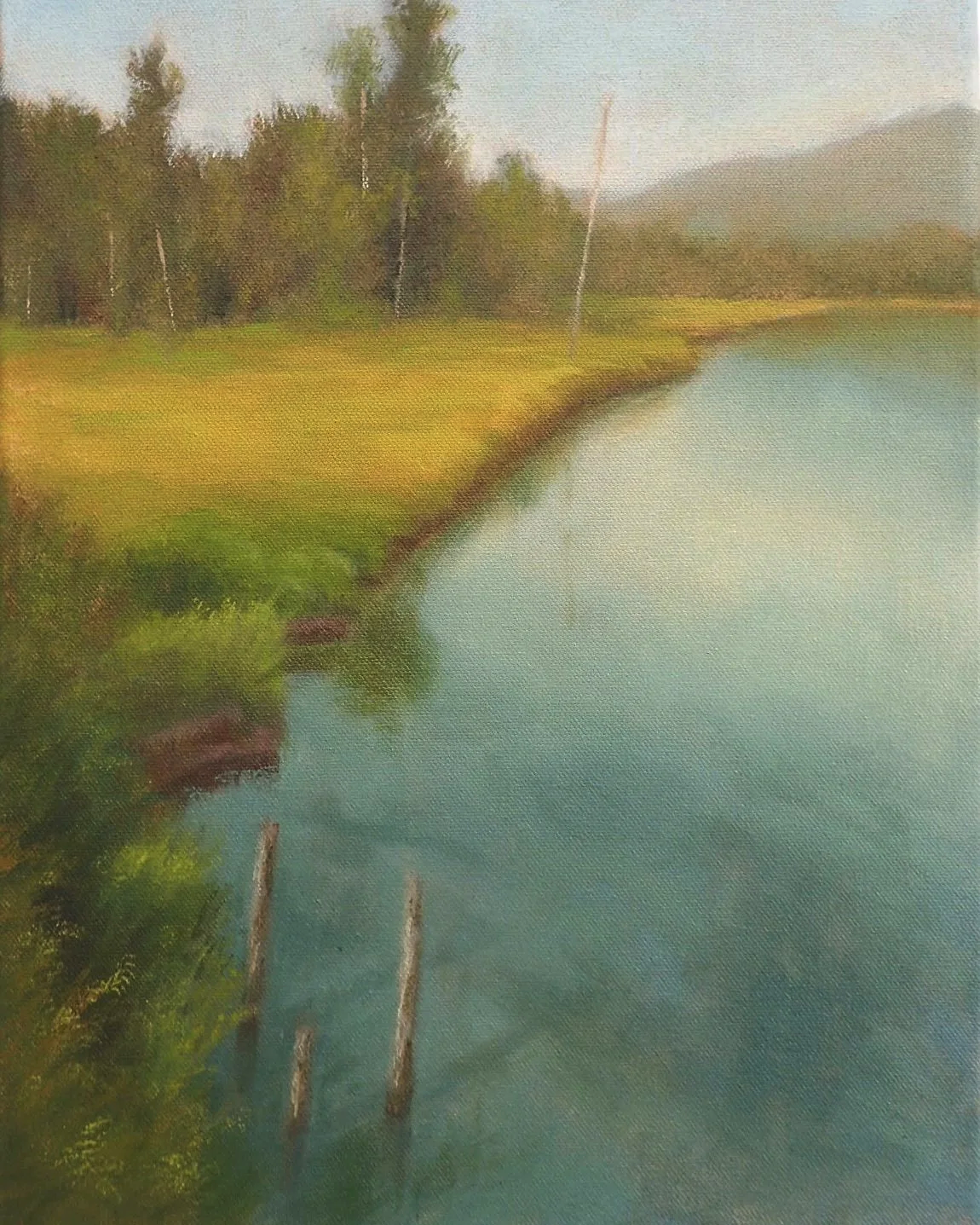 "Slocan II" - oil on canvas 11 x 14 - $475 framed