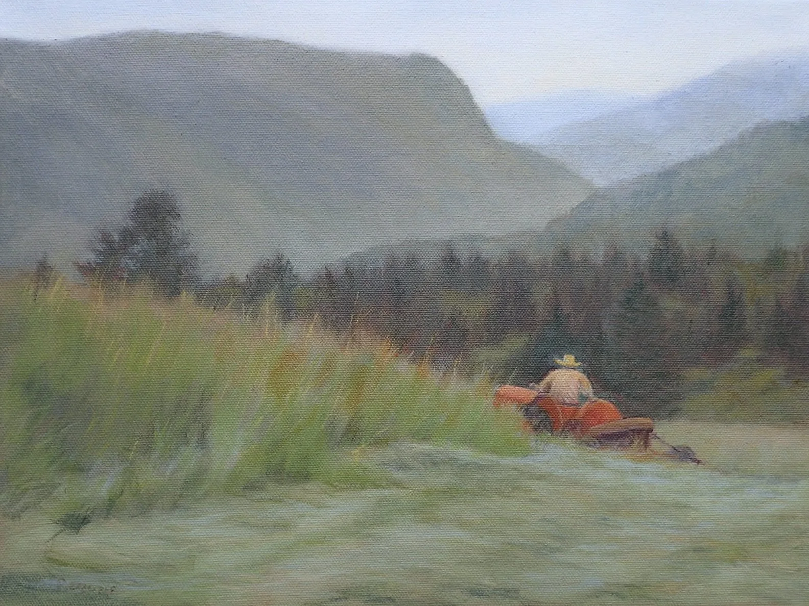 "First Cut", Glade BC - oil on canvas 12 x 16 