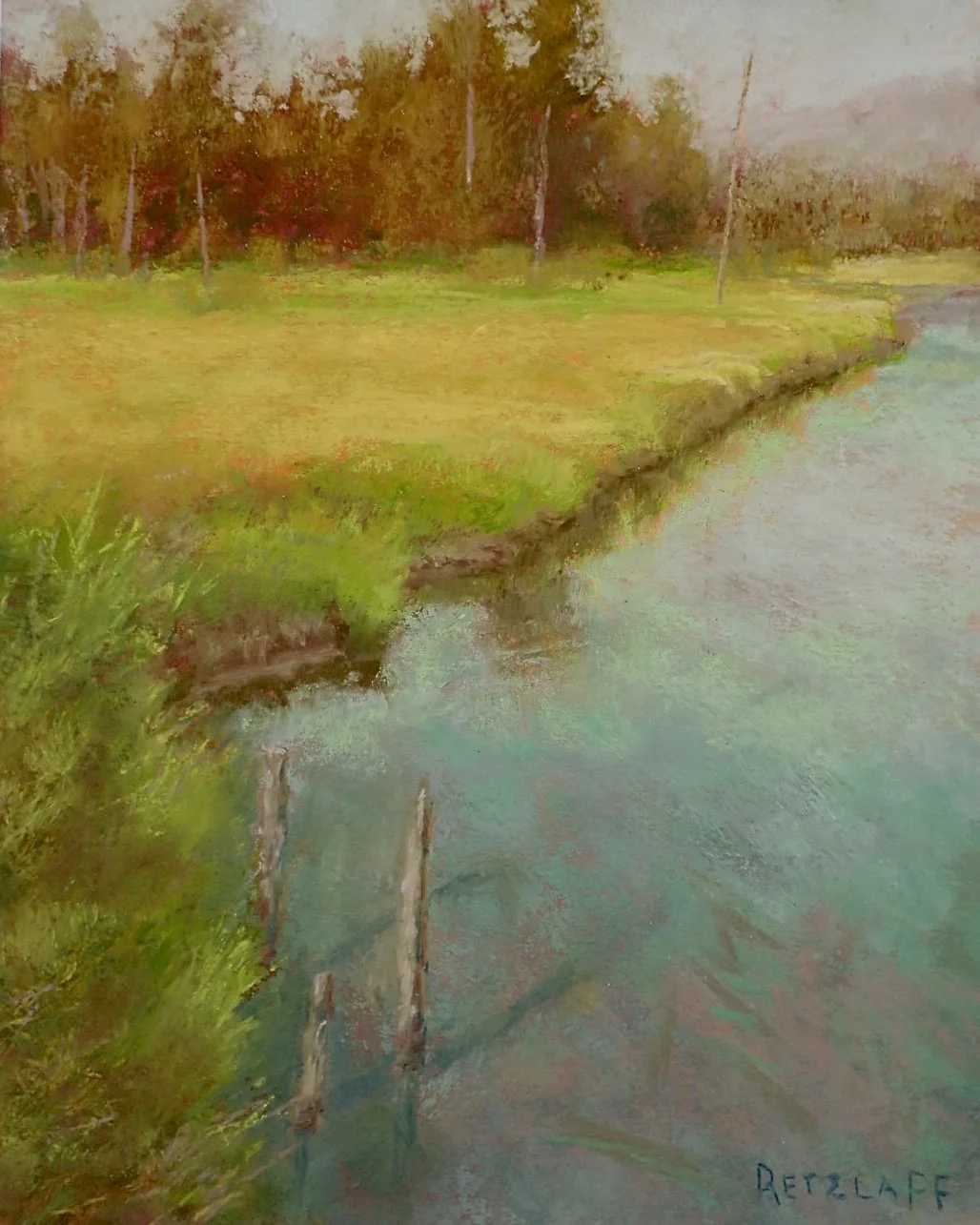 "Slocan II [study]" - pastel on sanded paper 8 x 10 