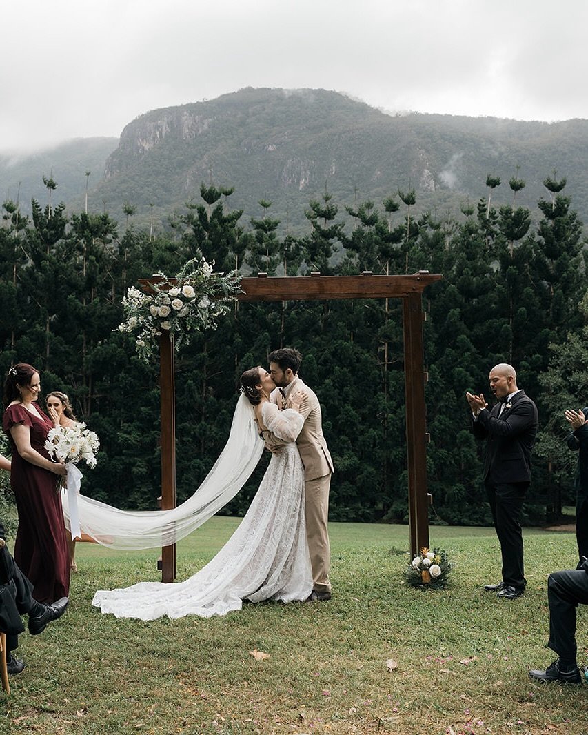 Officially wed! 💍 The day was rainy, wet, misty, moody and SO much fun 🤩 It all turned out so different from how I imagined it would but I wouldn&rsquo;t change a thing ❤️

@thebowerestate really was such a dream venue for us and somehow looked eve