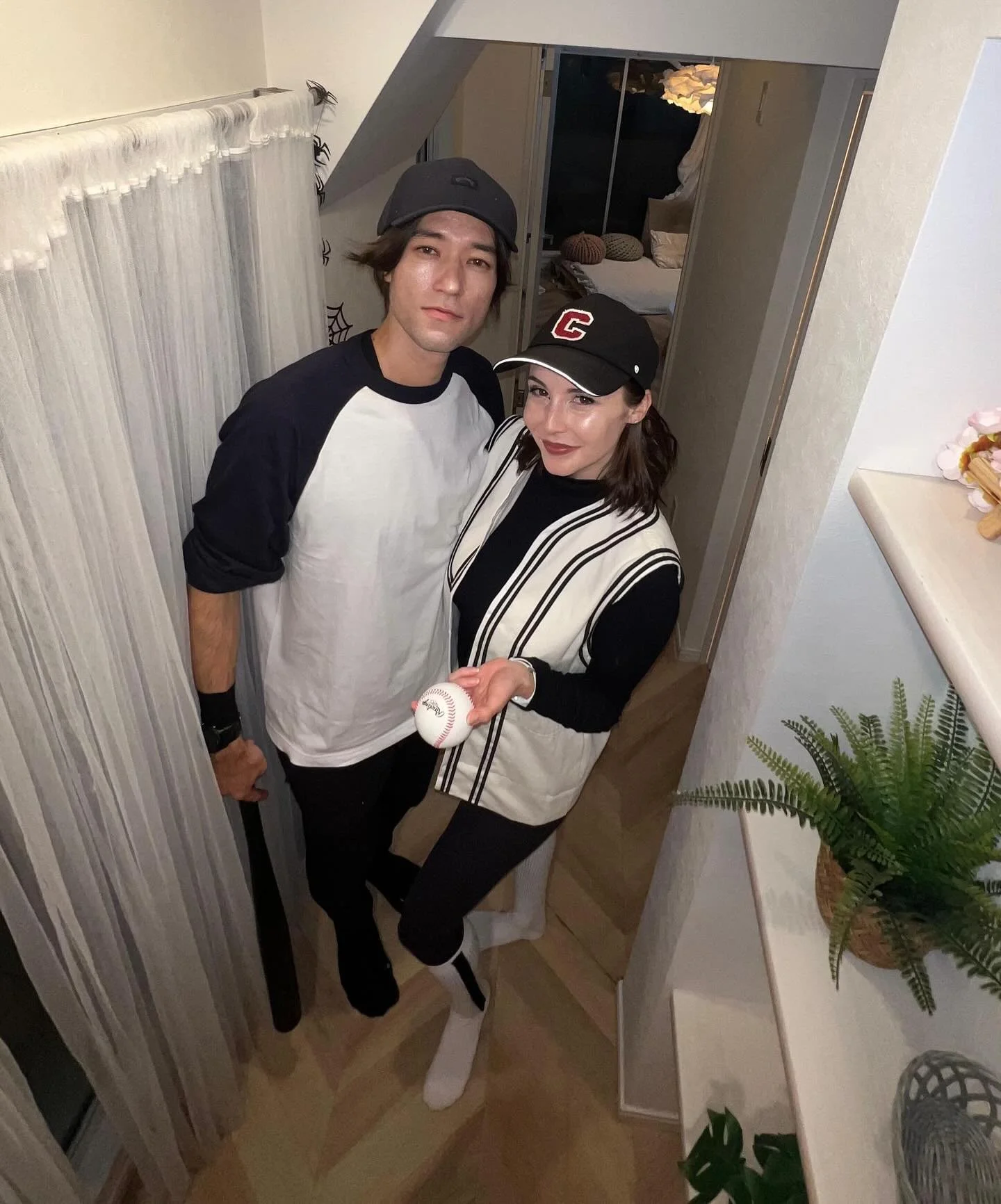 Where the hell have you been, Loca? 🍎 Honestly I think I overcooked it on effort last year so I couldn&rsquo;t be bothered to try very hard this year 😂 So here&rsquo;s our low key Halloween costume, complete with handmade baseball vest, and self-em