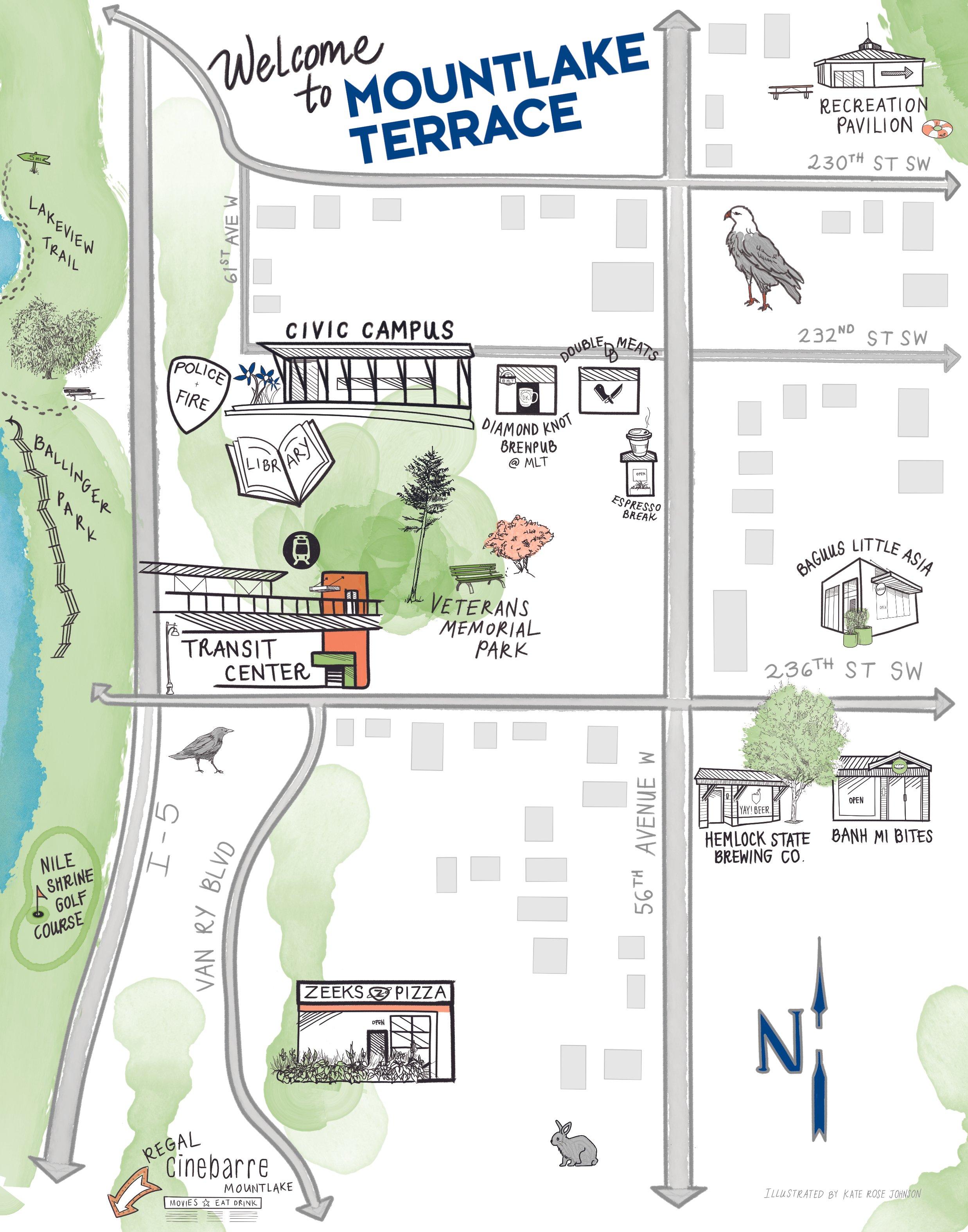 Mountlake Terrace Lightrail Map