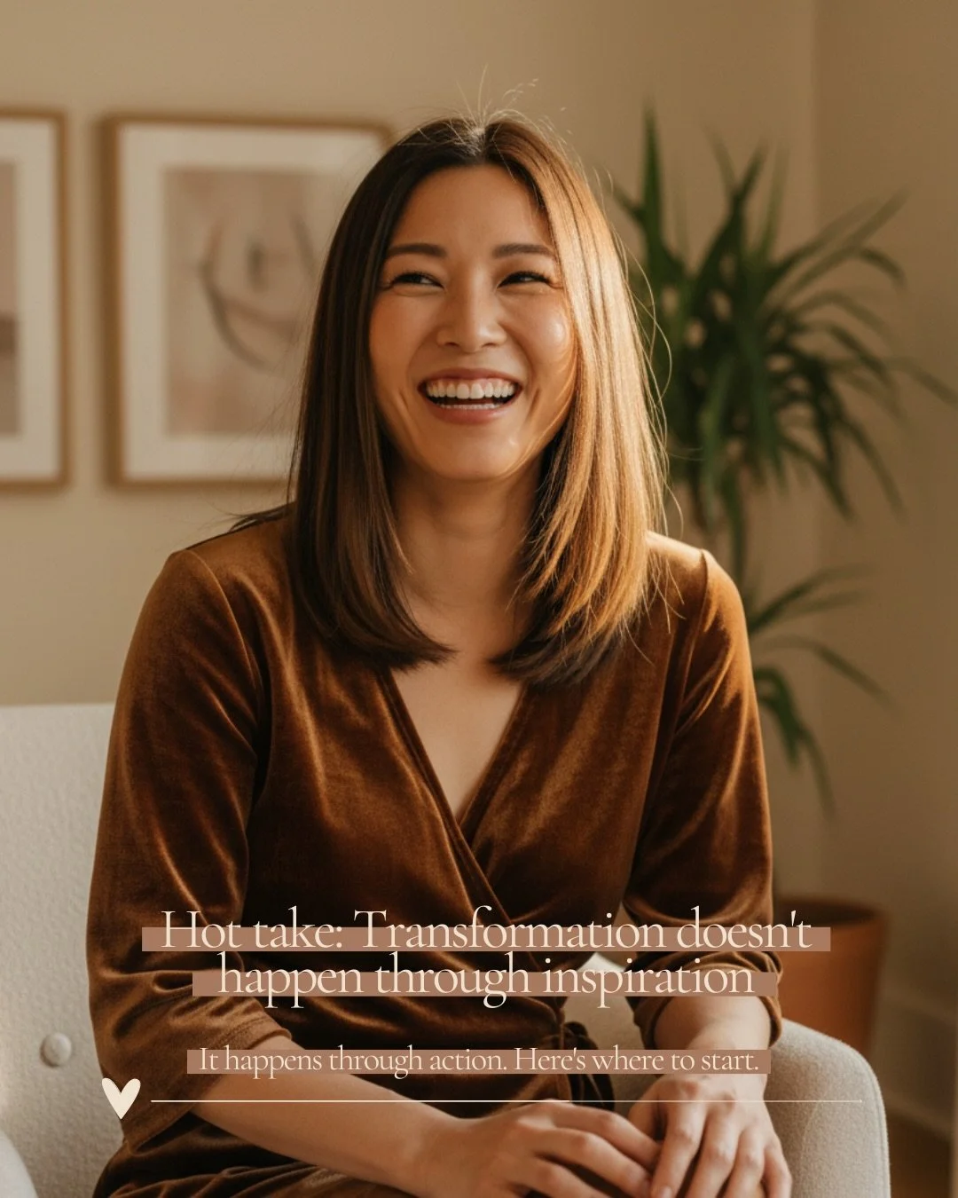 Hot take: Transformation doesn&rsquo;t happen through inspiration. It happens through action. Ready to start?
 Link in bio for details.

 #IdentityWork #Transformation #WomenEmpowerment #PersonalGrowth #WorkshopAvailable