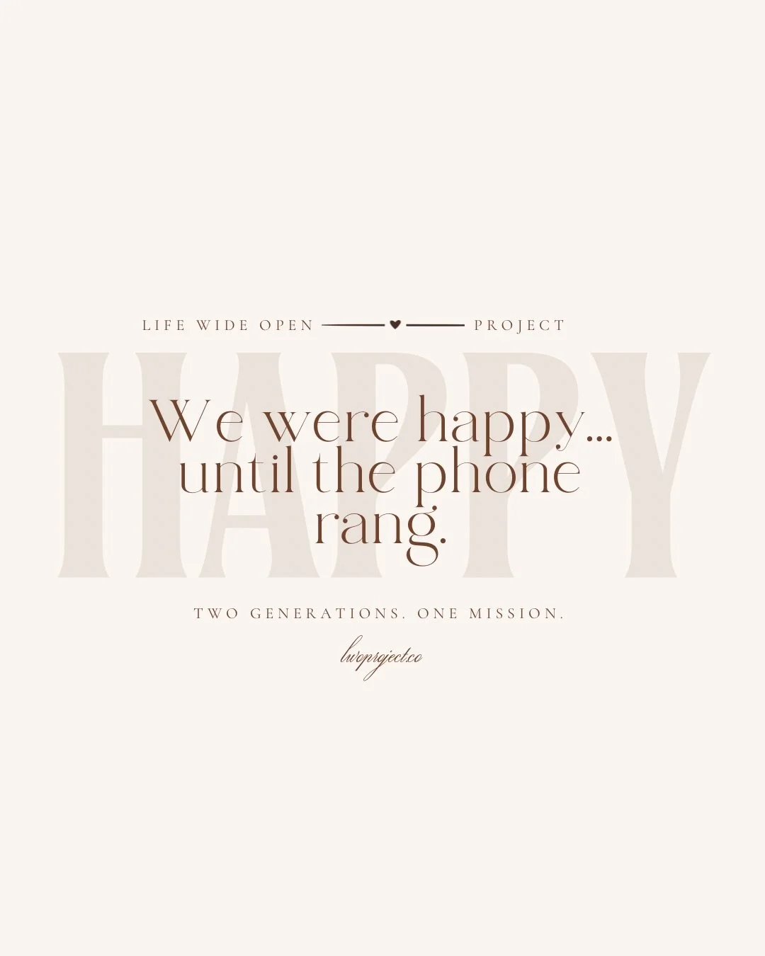 &ldquo;Ever been laughing with someone you love&hellip; only for one call to pull you straight into someone else&rsquo;s priorities and problems? This is what an automatic pattern looks like &mdash; it doesn&rsquo;t ask permission and it doesn&rsquo;