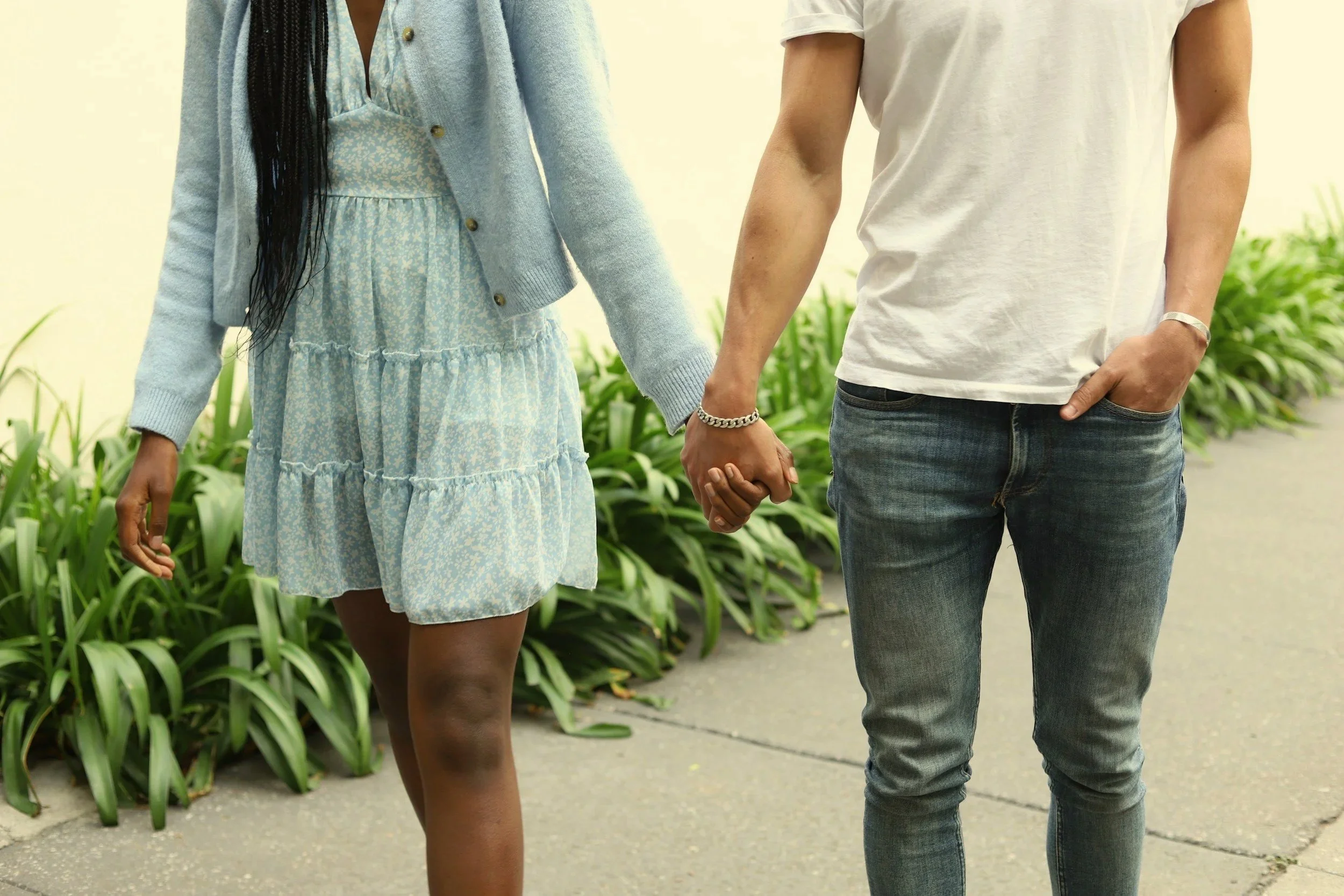 Couple holding hands, representing the doubt and uncertainty common in relationship OCD