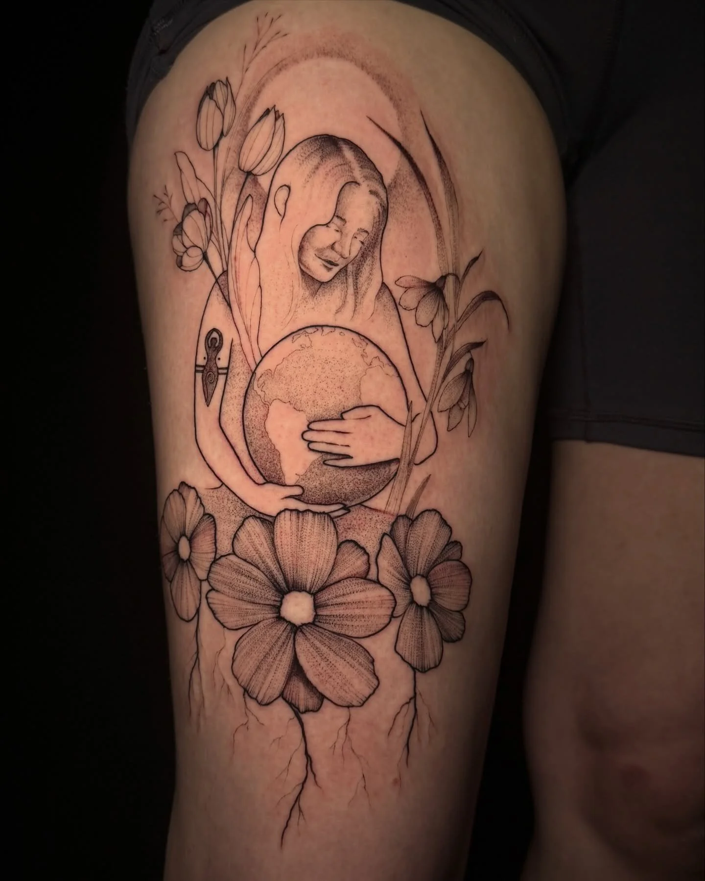 Mother Nature tattoo from last year 🌷