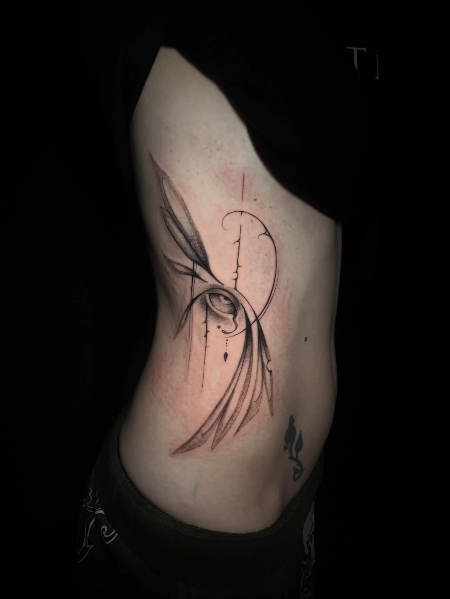 Custom eye tattoo from awhile ago, thanks for looking 🖤🎯