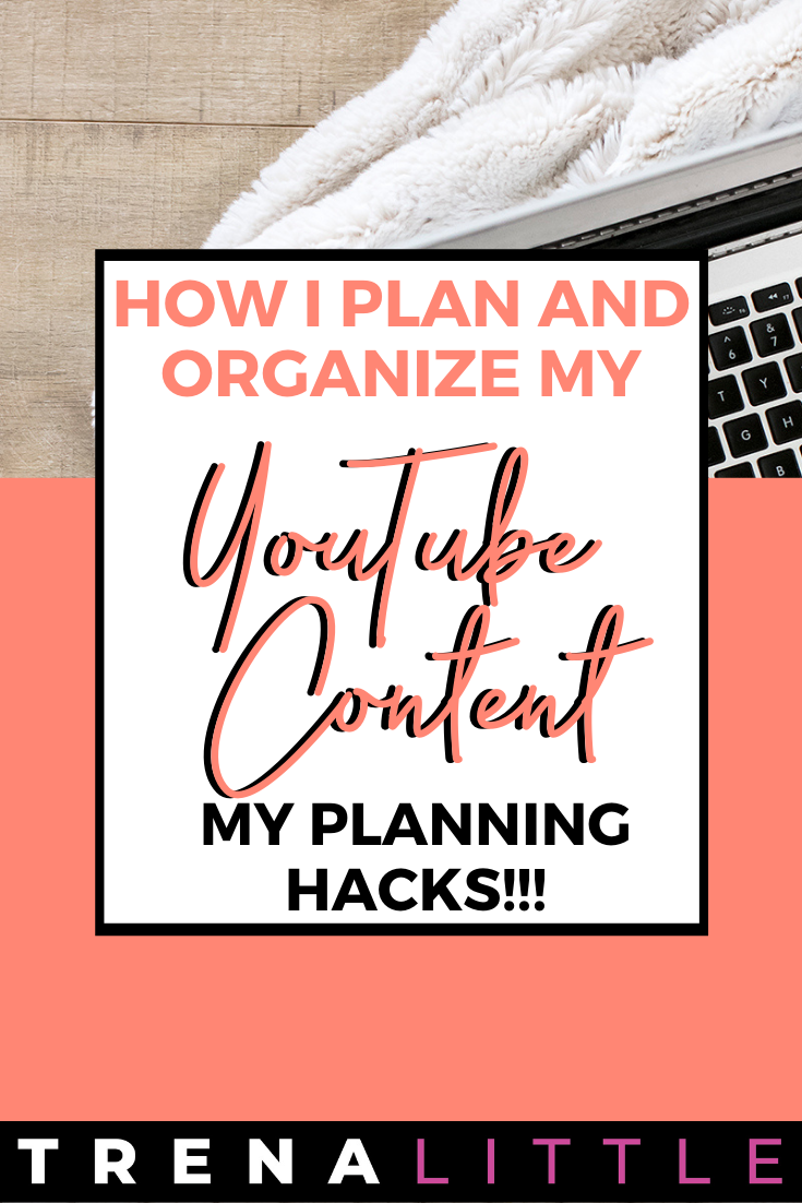 How I PLAN and ORGANIZE a MONTH of YouTube content! (My YOUTUBE