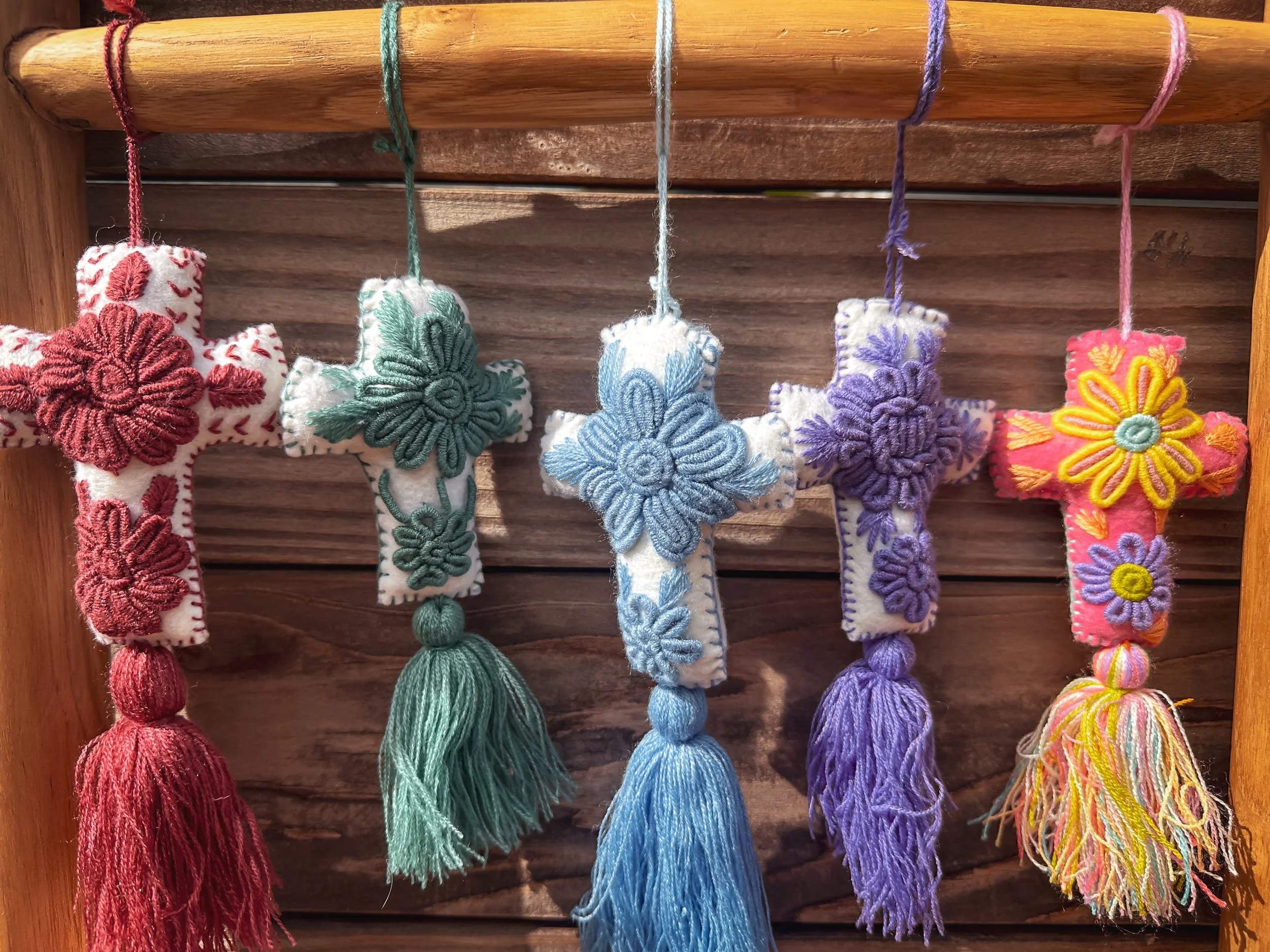 Cross Pom Poms