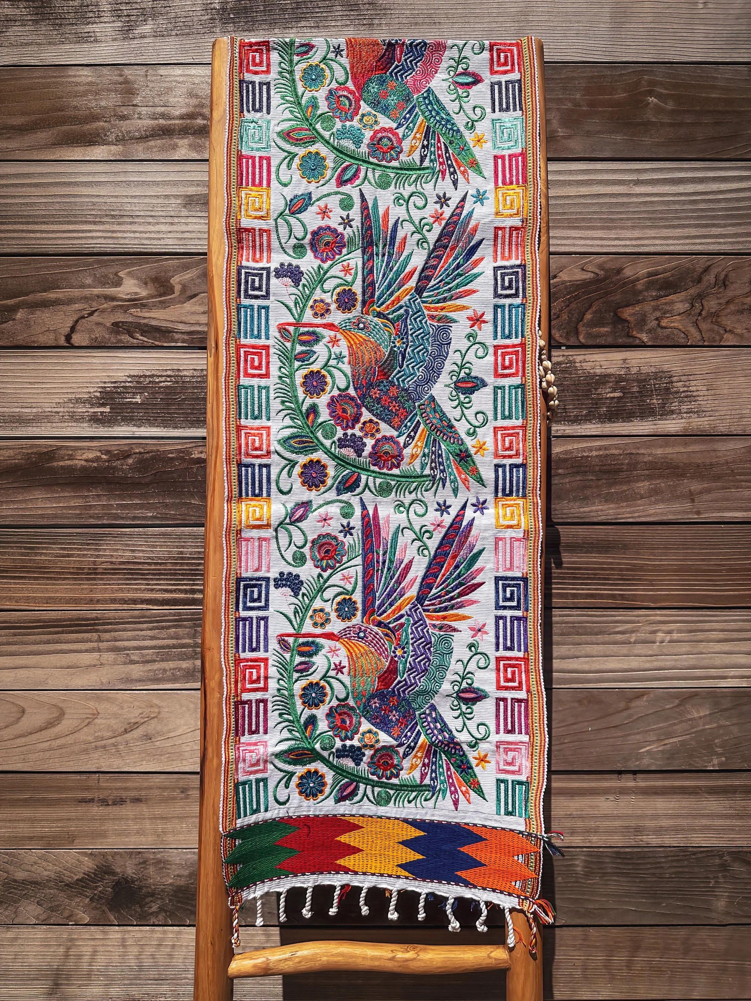 Rainbow Hummingbird Table Runner
