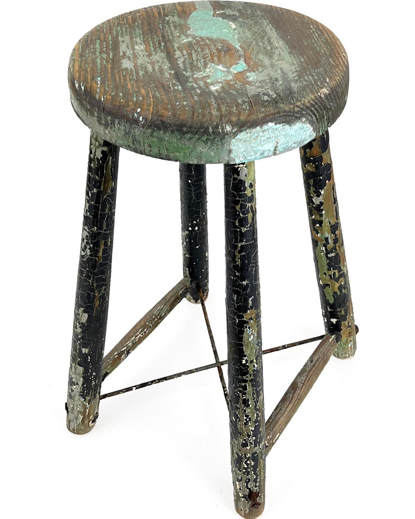 Beautiful distressed stool from the 1930s for sale. DM me for more info! 

#antiques #vintage #vintagestyle #interiordesign #inspo #inspohome #homedecor #home #antiquewithmodern #vougemagazine #interiordecor #mcm