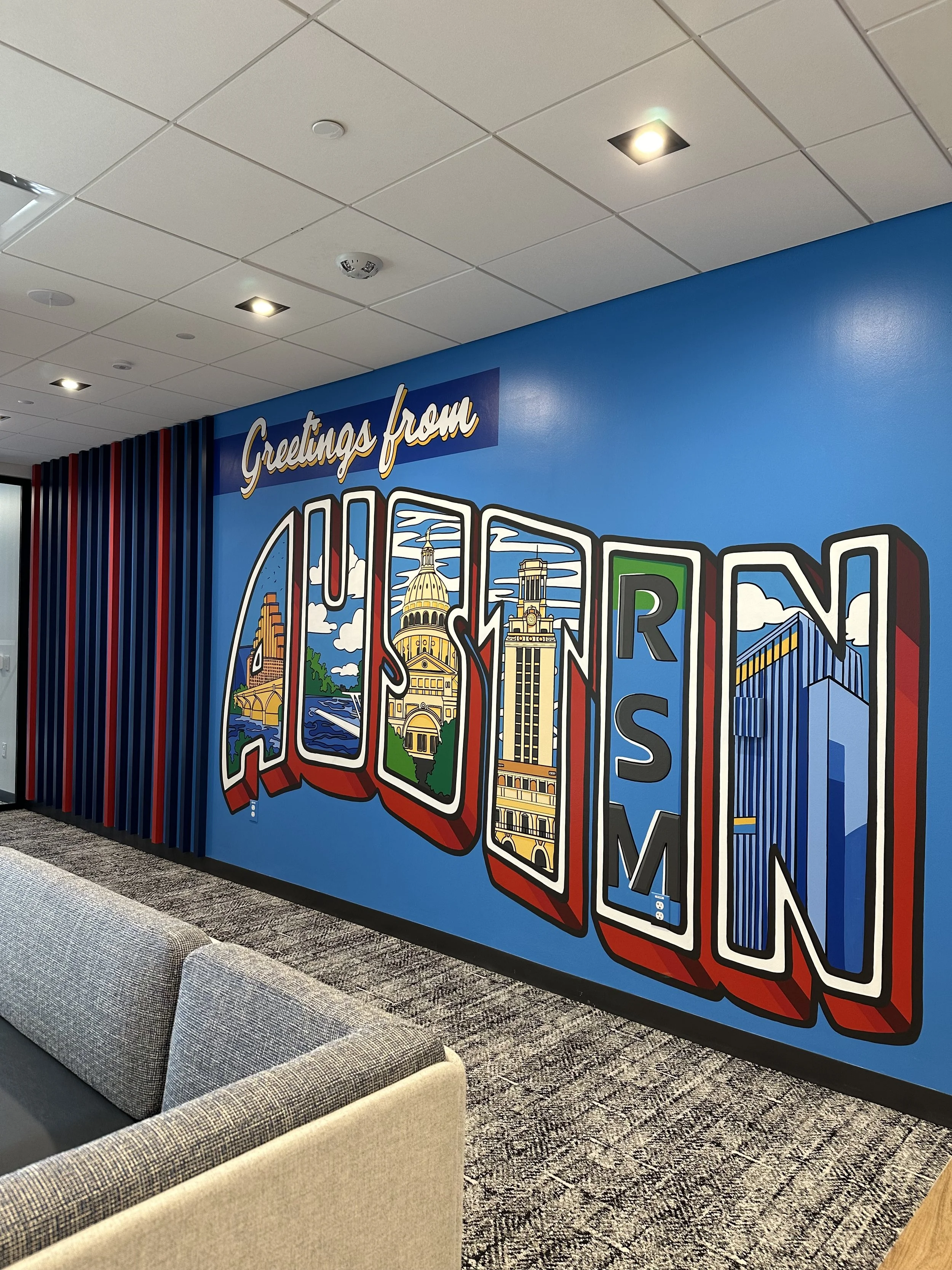 RSM Austin Texas Office Mural