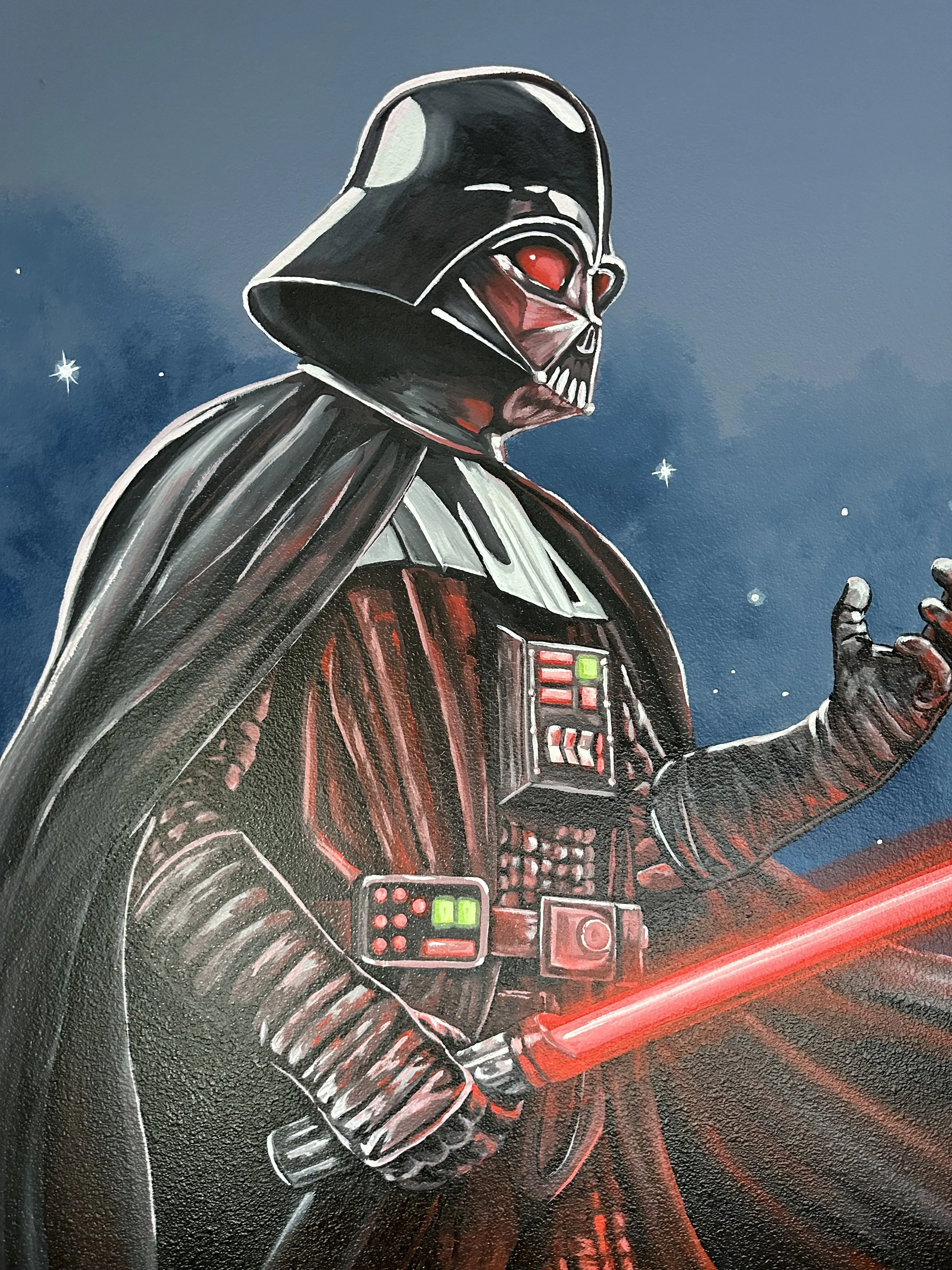 Darth Vader bedroom mural