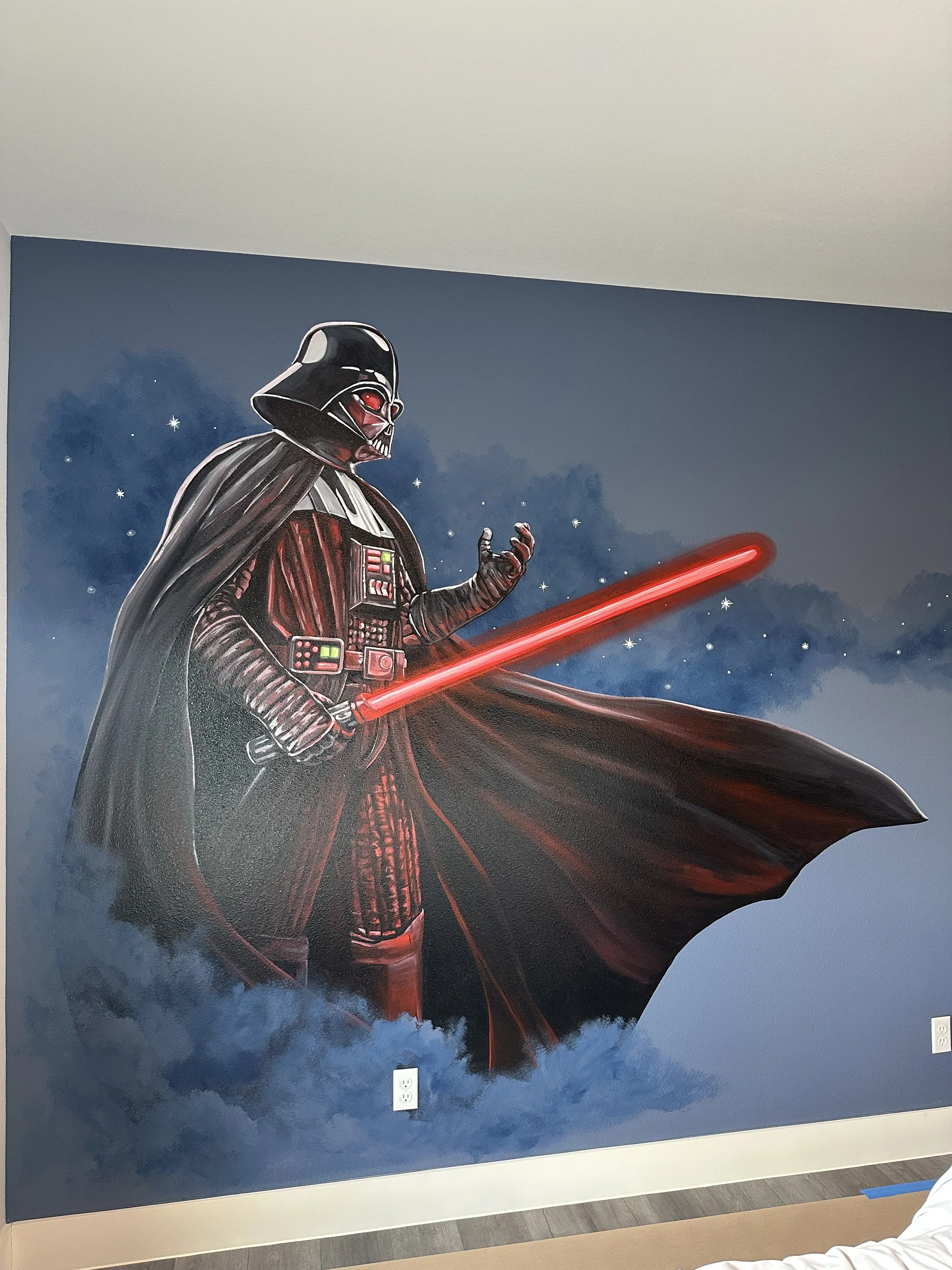 Darth Vader bedroom mural
