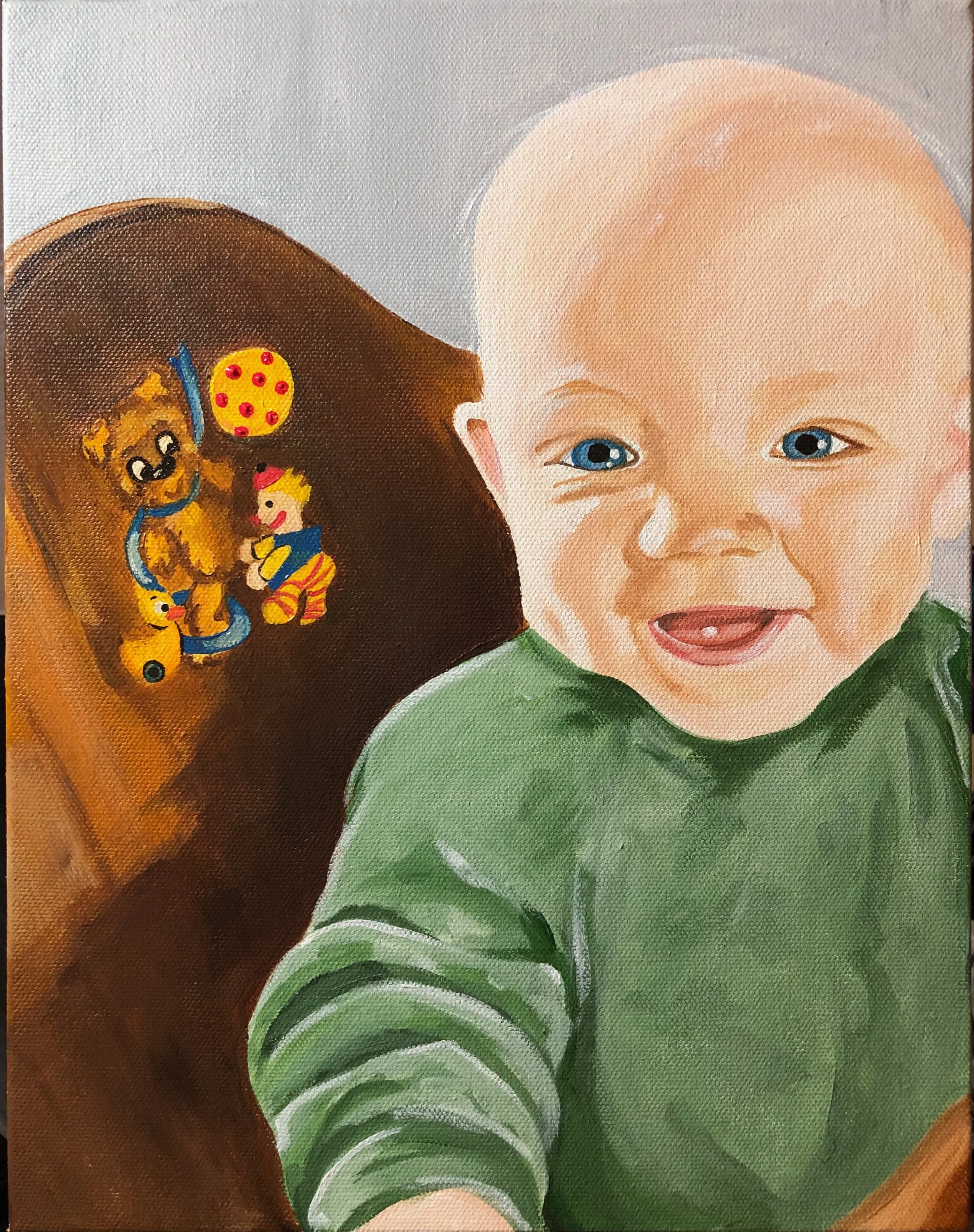 Baby Portrait Painting