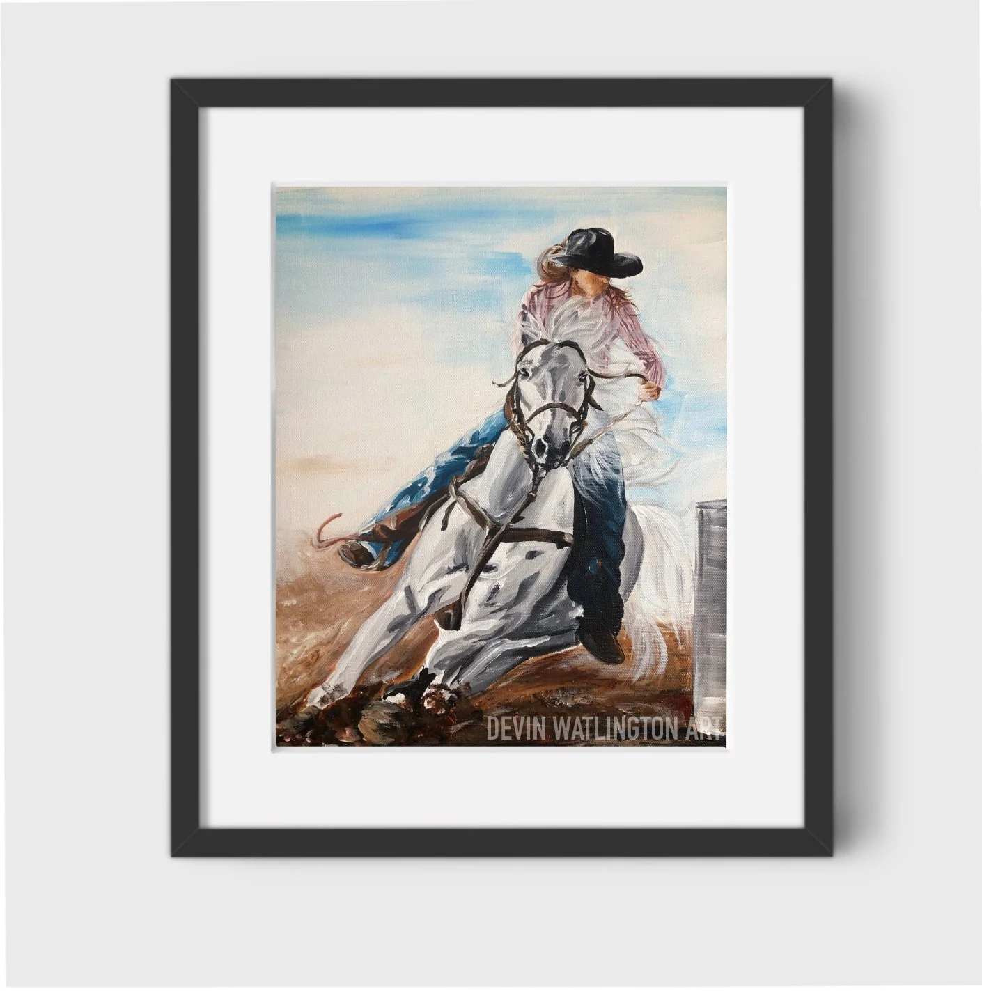 Barrel Racing Portrait