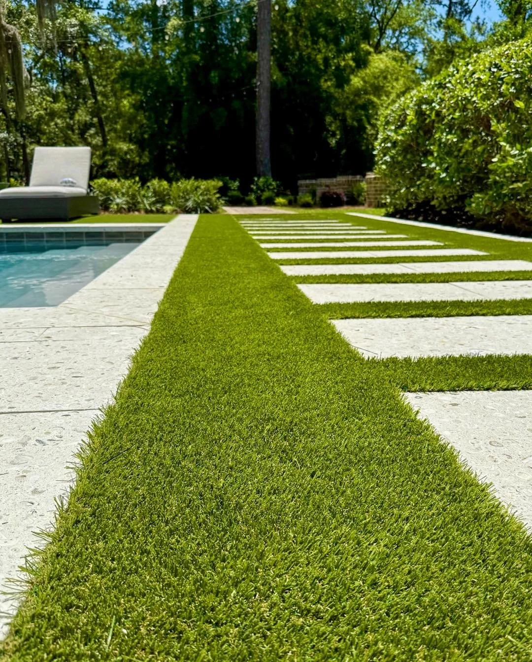 Turf makes an excellent accent.