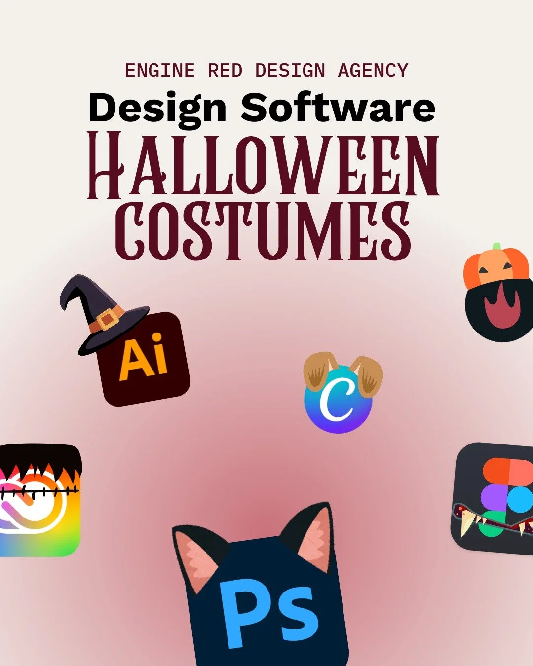 Need a last minute costume idea? The Red Team's got you covered ✨🎃

#design #northeastern #designagency #neu #desininspo #adobe #adobe #illustrator #canva #creativesuite #figma #photoshop