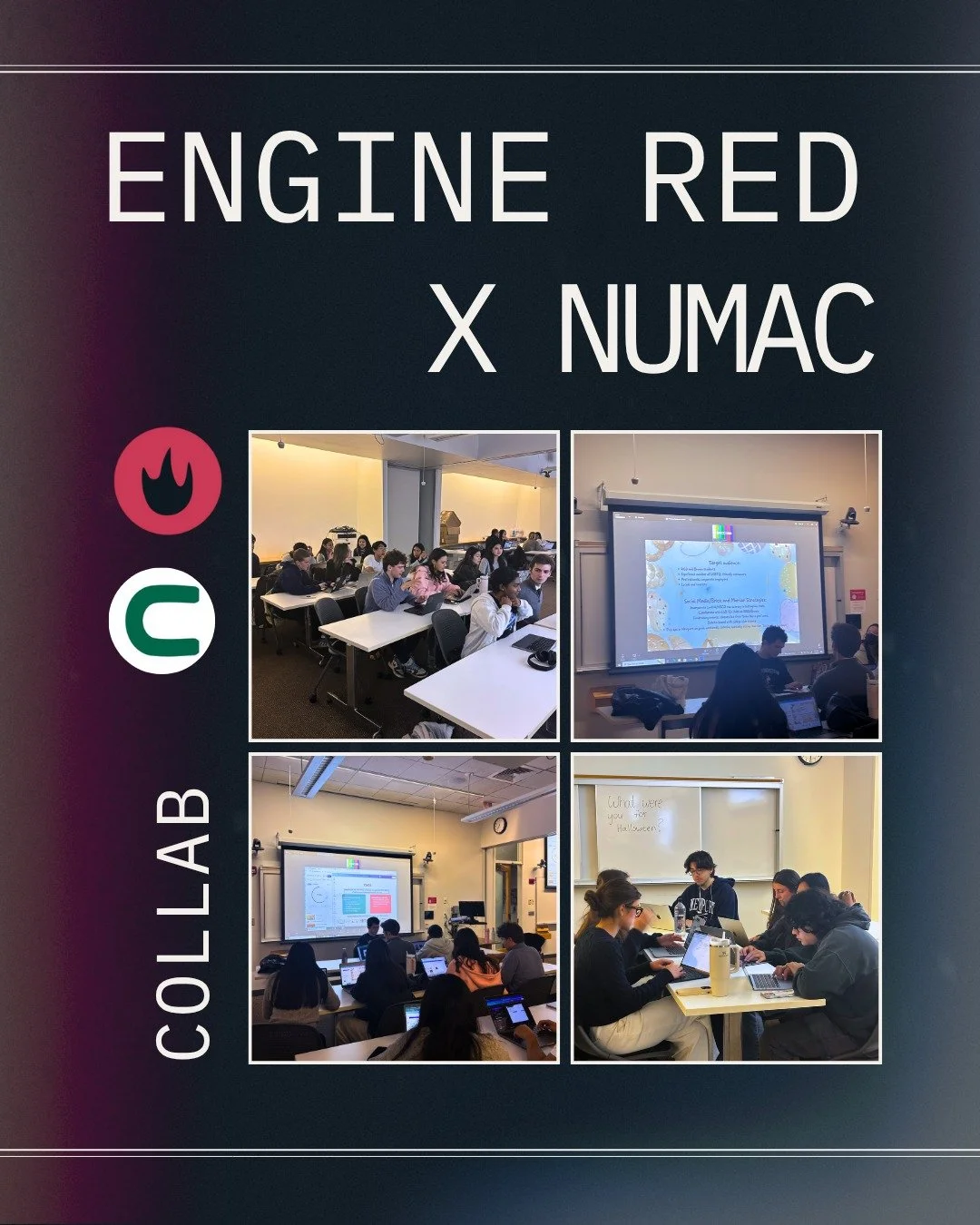 The hottest design agency &times; the coolest consulting club 🔥🧊

Our members had the best time putting their strategy and design skills to the test with a fun client simulation 🧠✨

Thank you @numaconsulting for an amazing meeting!

#northeastern 