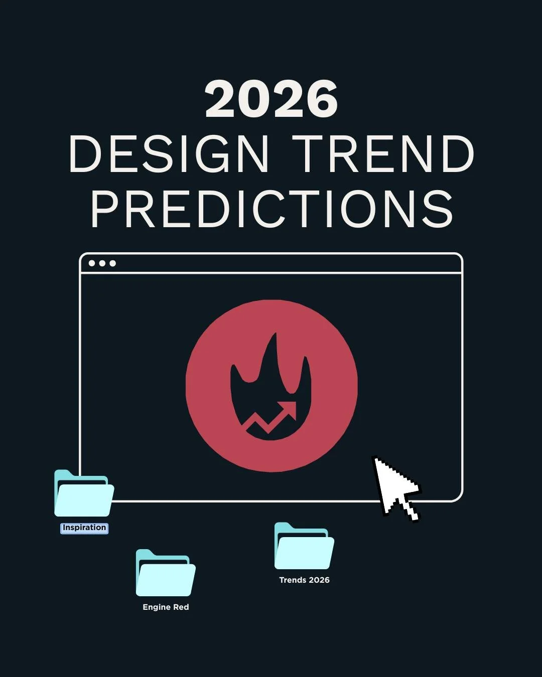 Engine Red's 2026 design forecast is here 🔮😌

Let us know your favorite in the comments. 👇🔥

#neu #northeastern #design #designinspo #designtrends #enginered #marketing #brand #branddesign