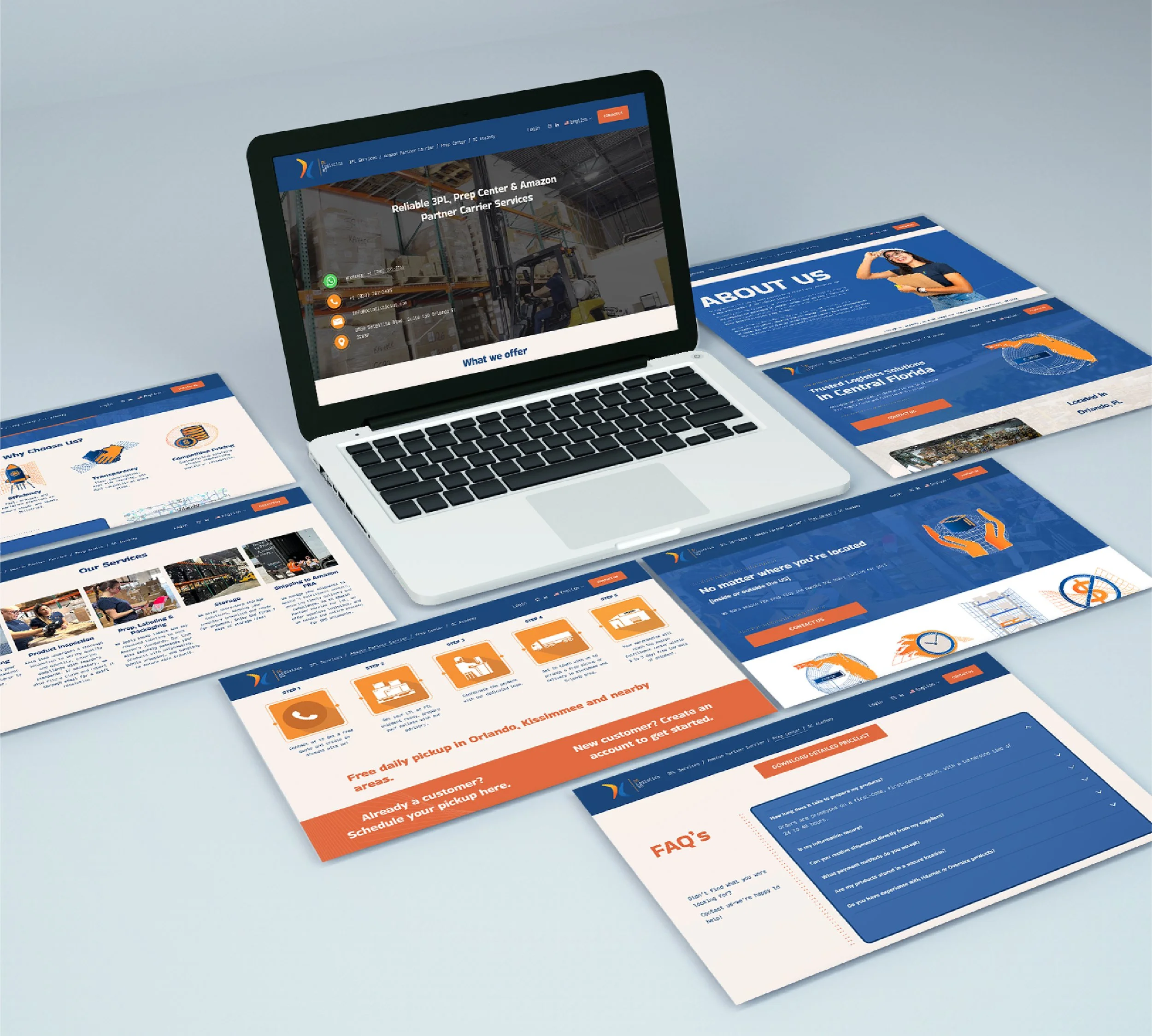 Web developer coding and building a dynamic website for clients