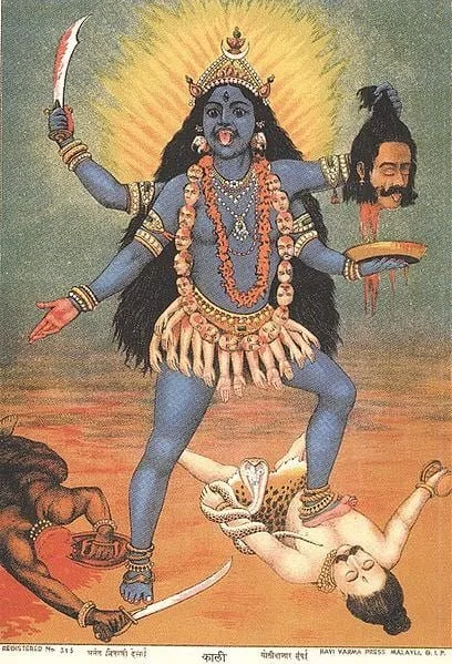 Kali Goddess traditional style artwork