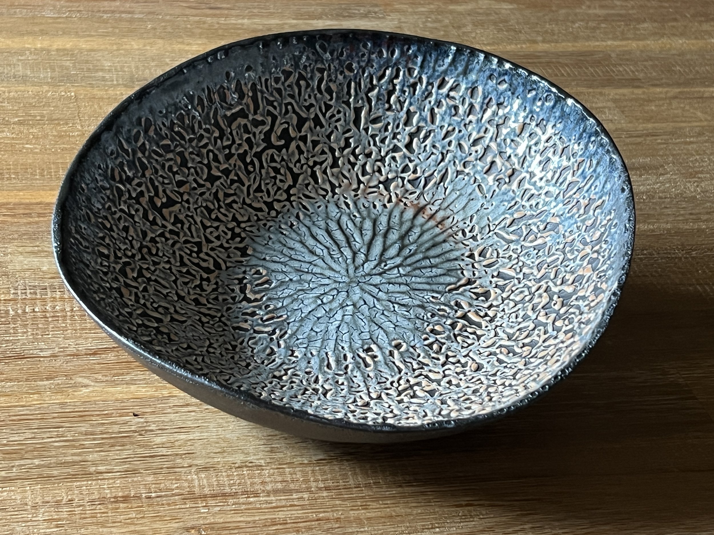 Black sculptural bowl II