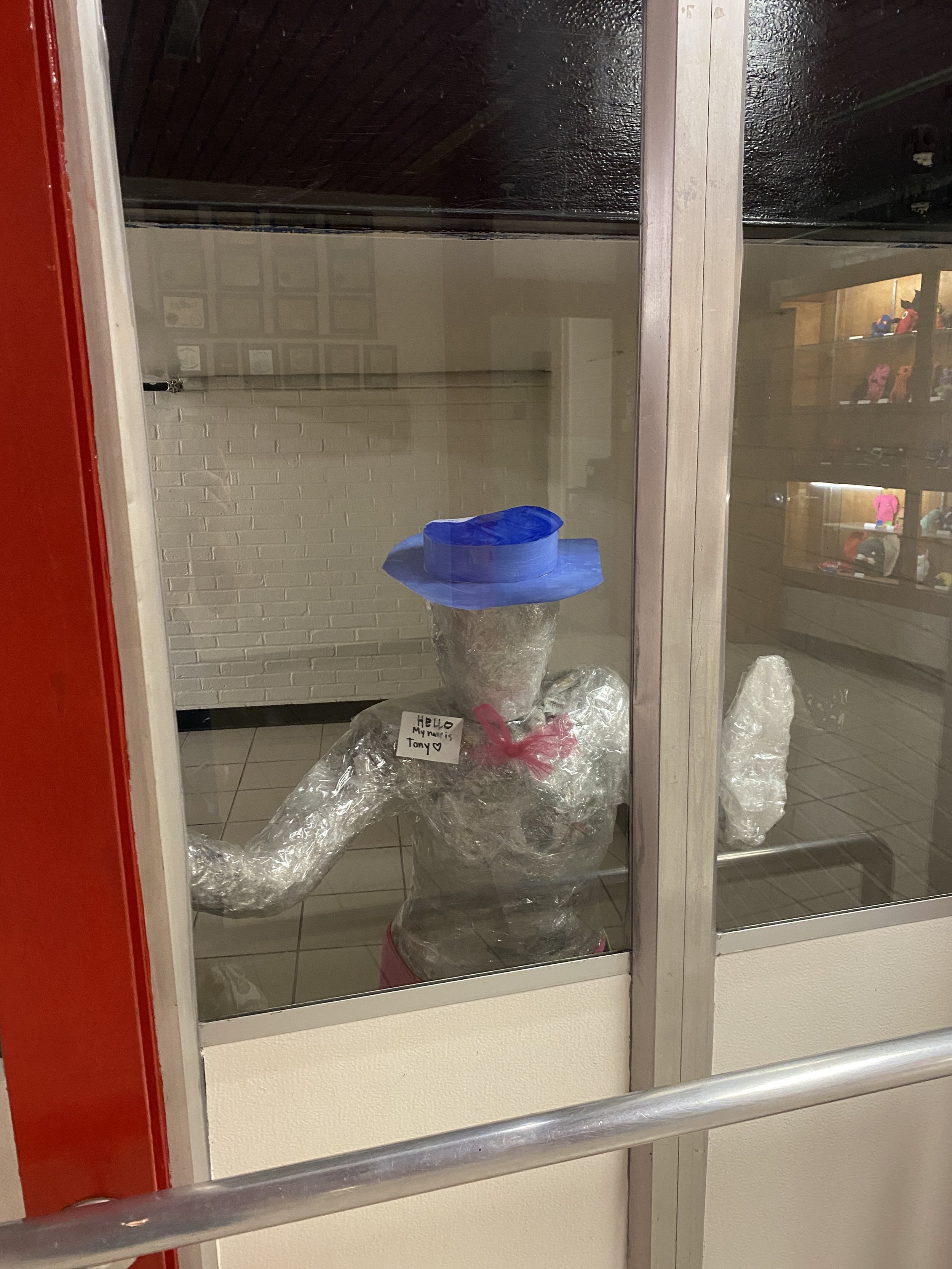 Human Tape Sculpture