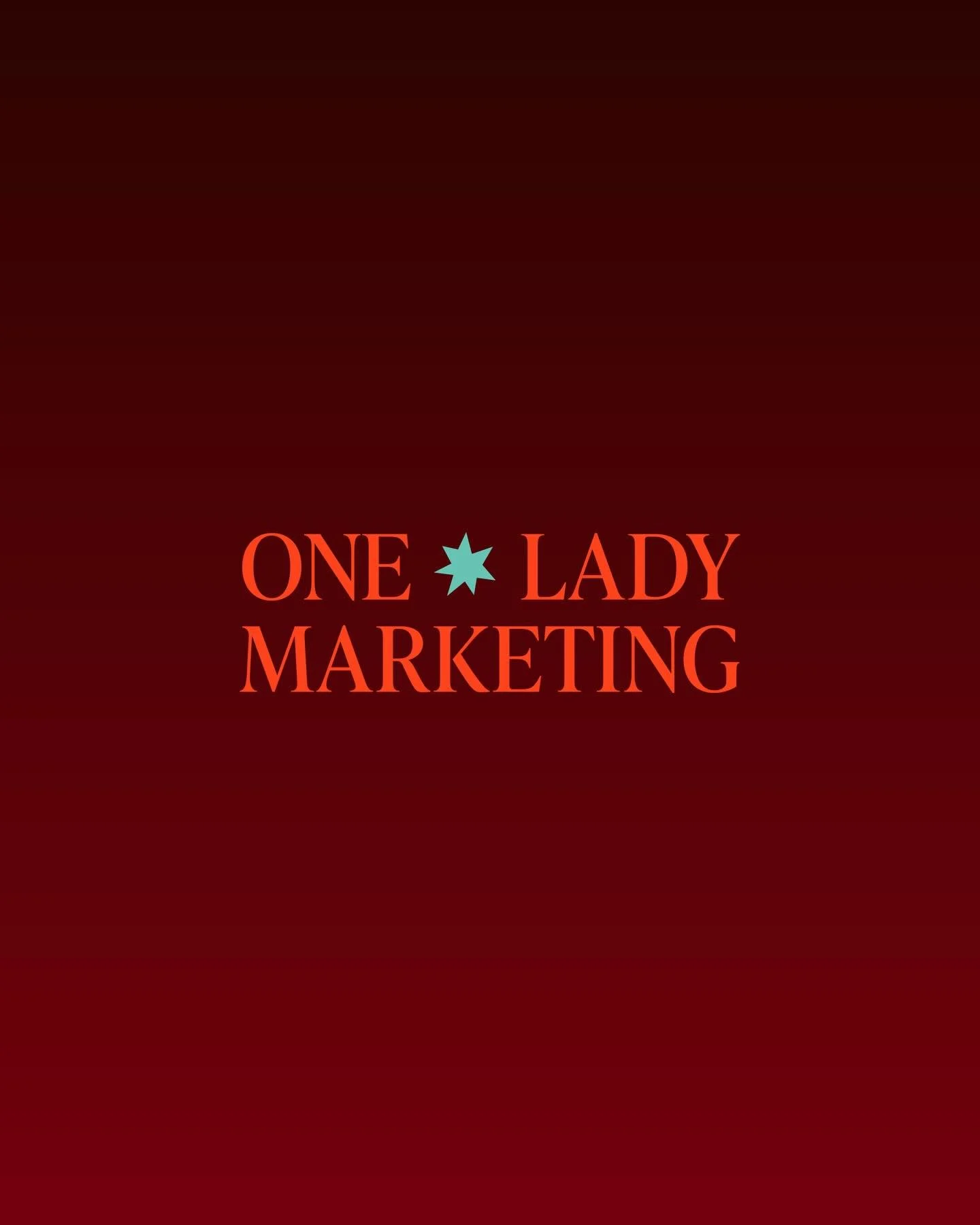 1/3 She&rsquo;s playful, she&rsquo;s confident, she means business (and knows her stuff, too)&hellip; she&rsquo;s One Lady Marketing. Bold but light-hearted, this brand identity was just SO fun to create.   The primary logo is deliberately stripped b