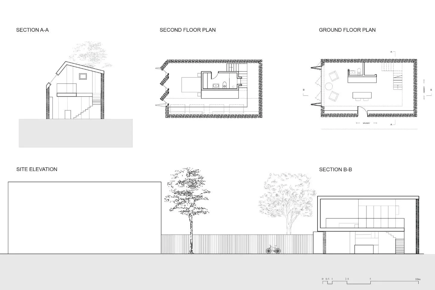 IRN201 - Laneway Suite Project.

The Sunlight Portal Suite is located in Leslieville. The materials and details we see today in Leslieville stem from the brick mining and industrial era of the early 1900s. This laneway suite addresses the spacial con
