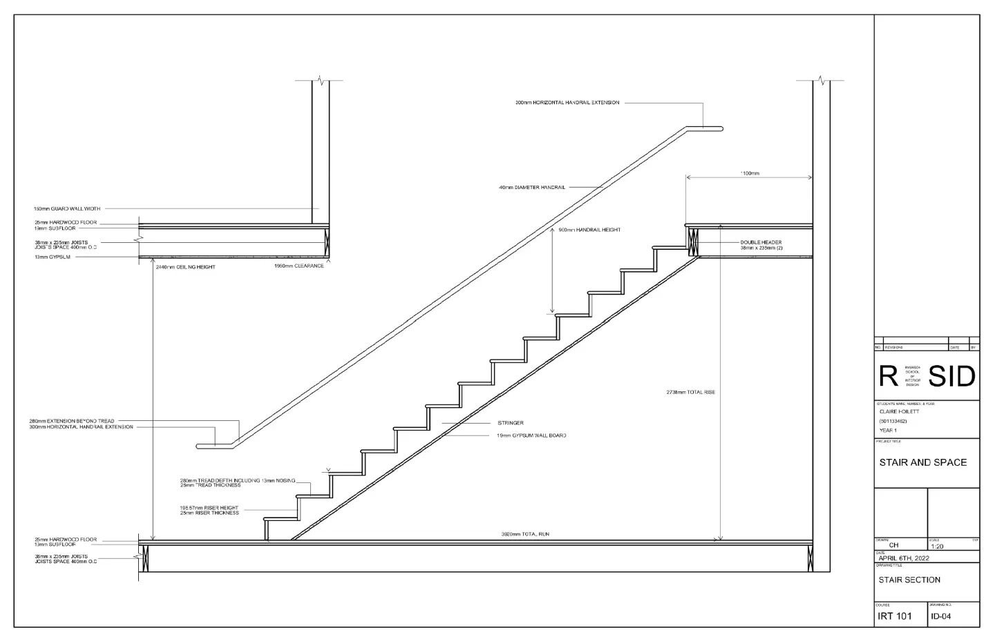 IRT101 - Stair and Space.

AutoCad.