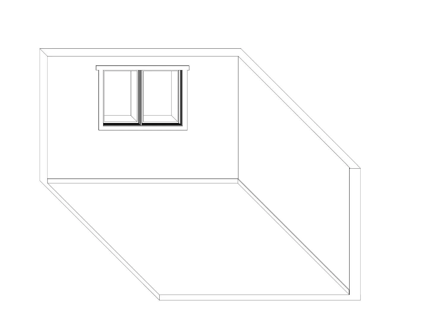 IRC112 - 

Rhino oblique of my bedroom with two walls removed.

Photoshop - applying different exposures of a pattern to the different faces depending on the angle they're facing.