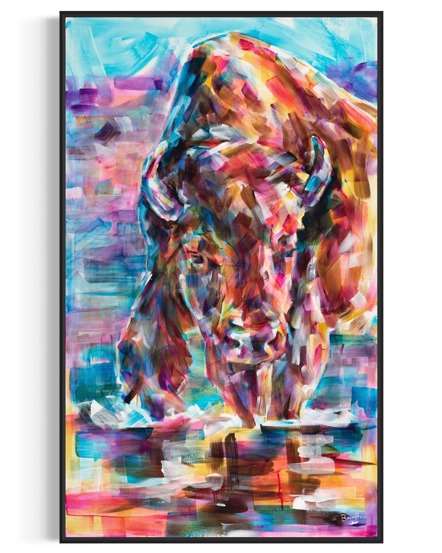 🎨New Art🎨 Dive into the vibrant world of colourful western wildlife with three newly added paintings by @brett_heidi_art . Explore more of Brett&rsquo;s work at albiartcollective.ca

AAC Artist: @brett_heidi_art 

Boss 
(60&rdquo;x36&rdquo;)

Where