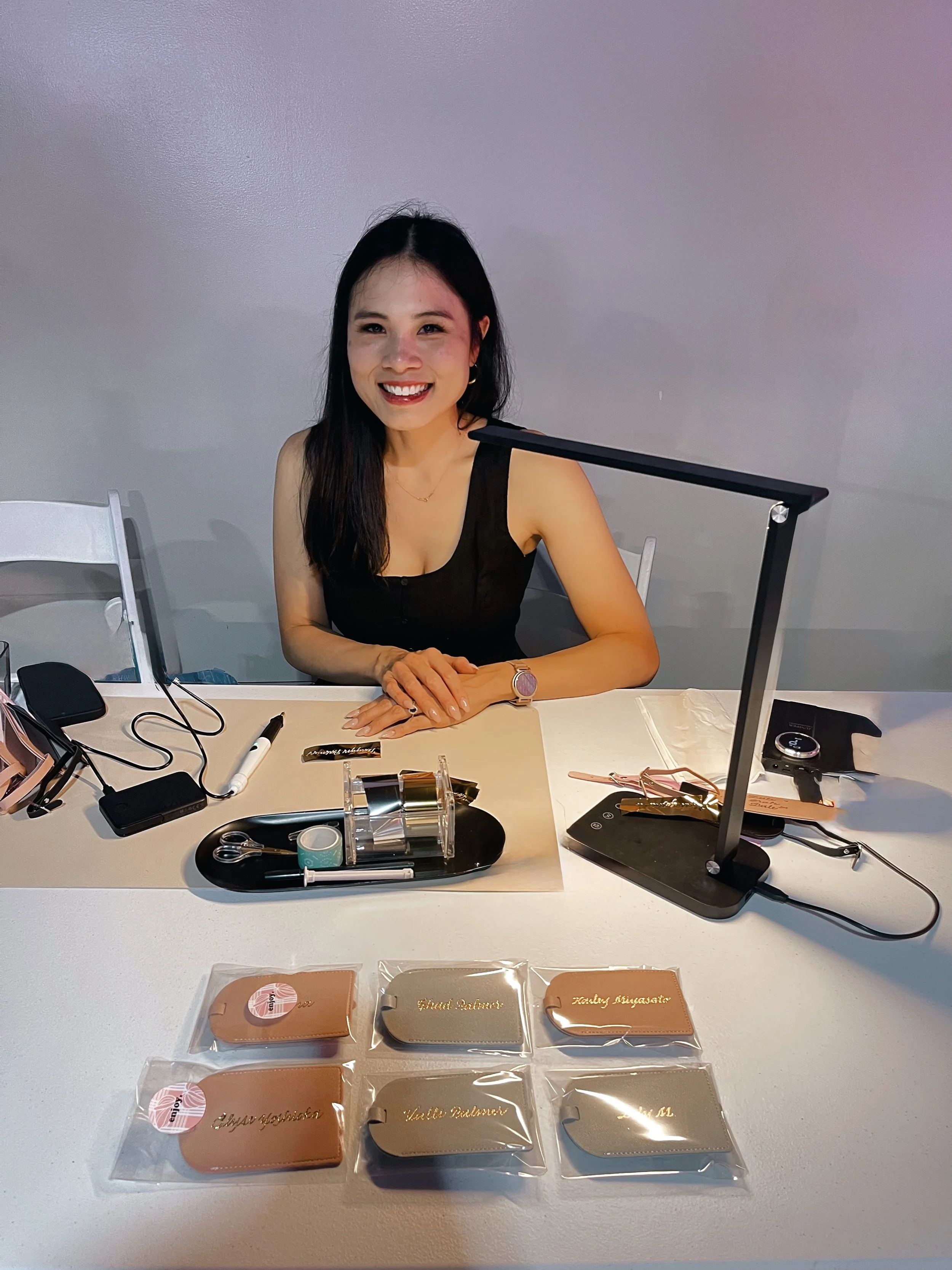 The Ultimate Graduation Party Favors: Live Leather Foiling at The Bay at Dole Cannery
