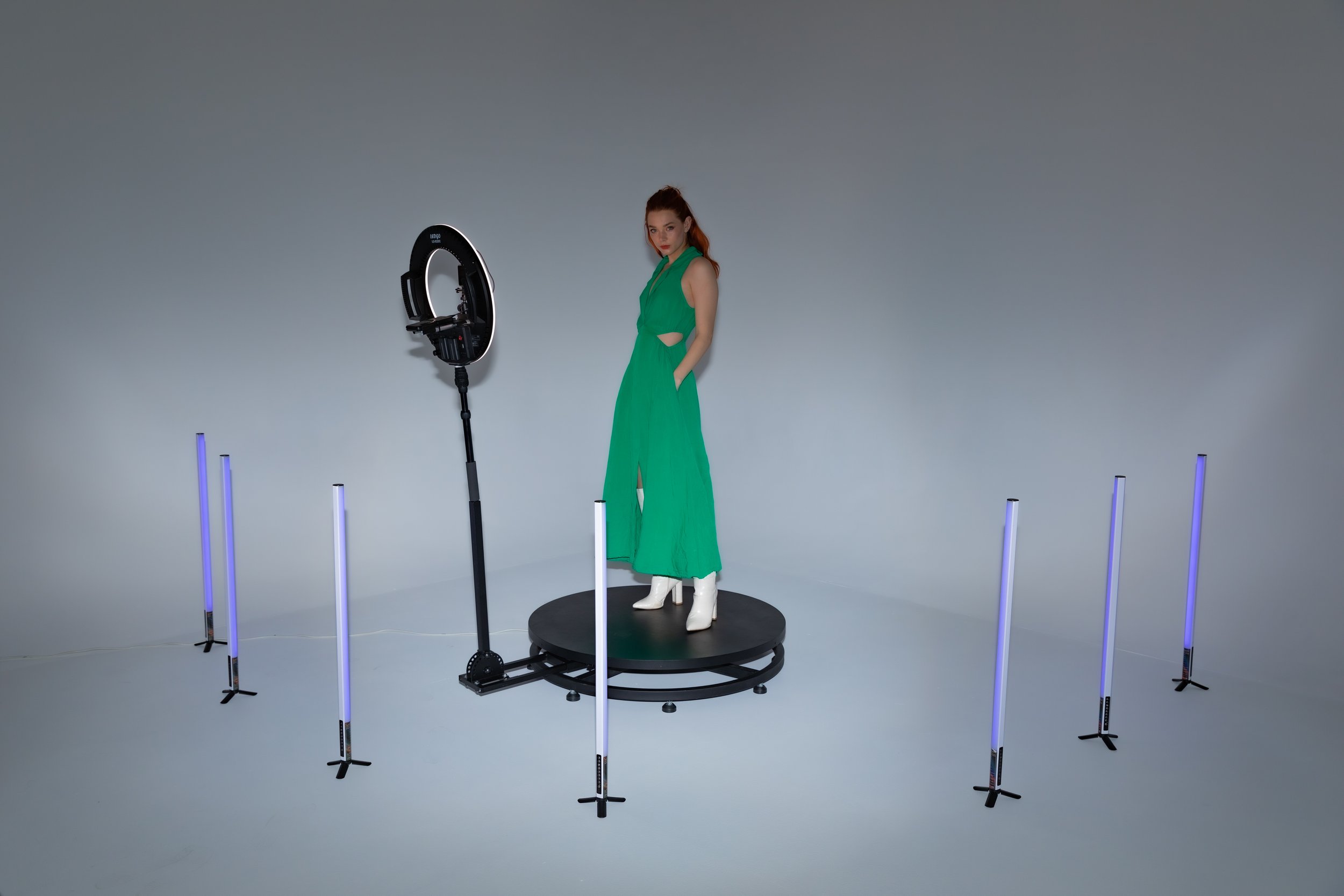 360 photo booth on Cyclorama