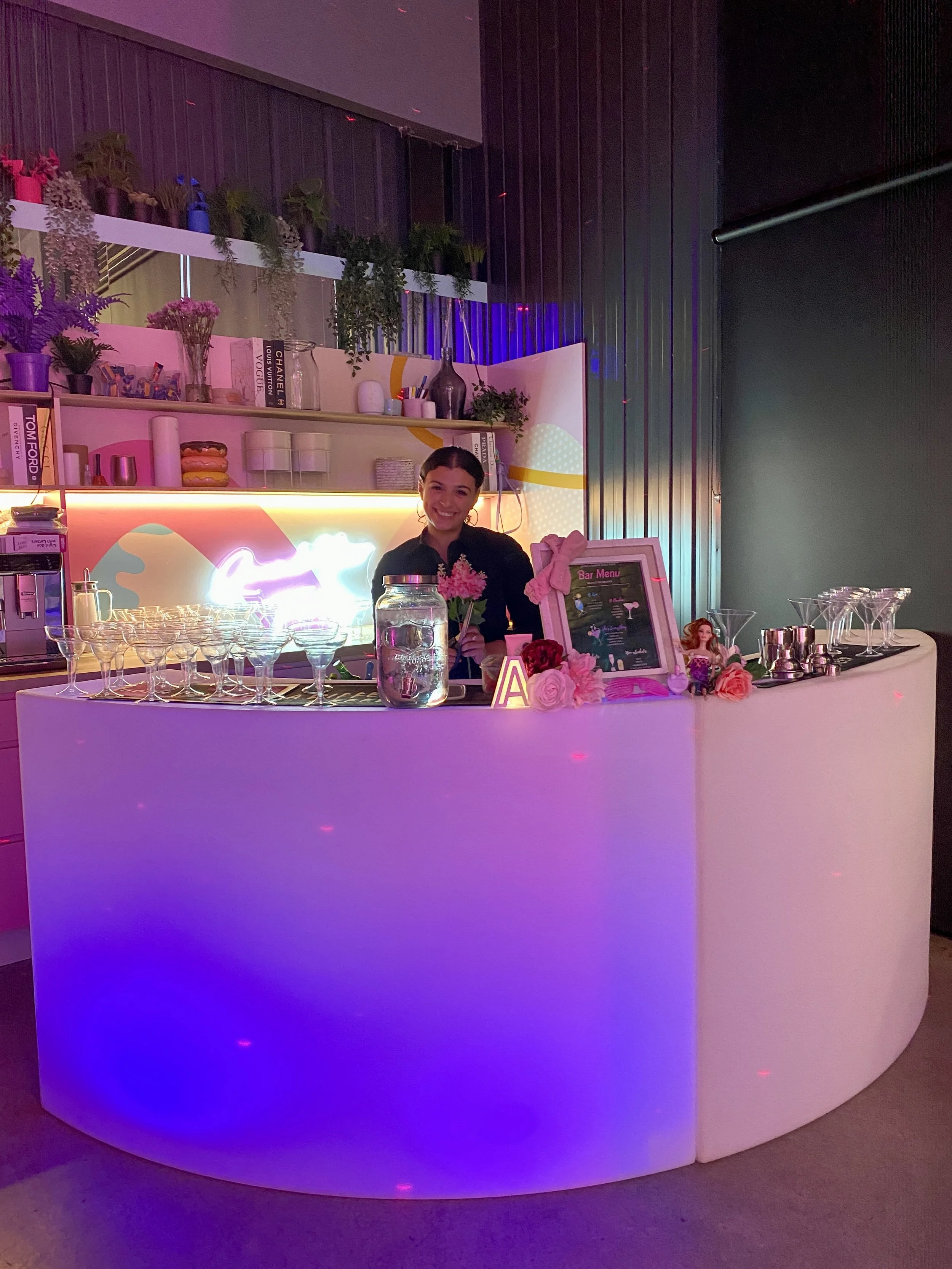 Glow Bar set up