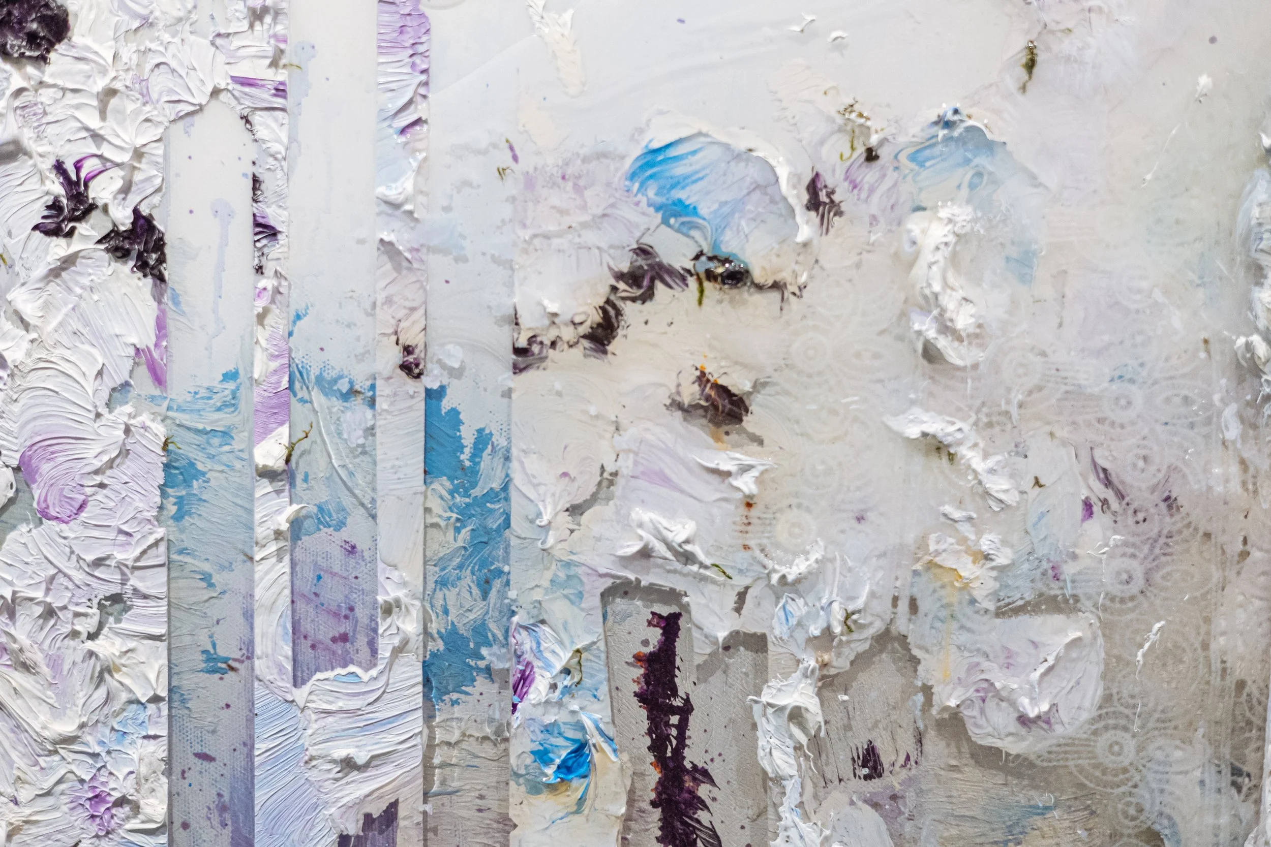 Dwjuan Fox-#1 Series 5 -Mixed Media Oil Painting and fiber- 69 inch x 69 inch_angle3.jpg