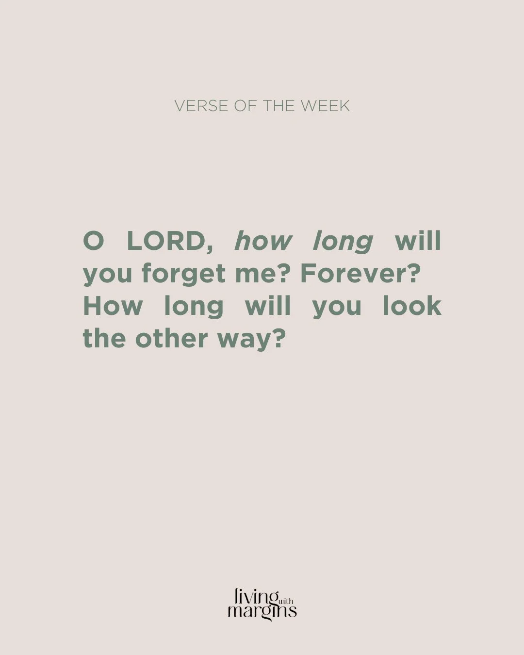 I love the honesty of the Psalms. These raw and emotionally charged cries of the heart demonstrate how we can cry out to God in our pain. He is a God who hears. He is a God who sees.⁠
⁠
God, our world feels heavy. There is pain and destruction and fe