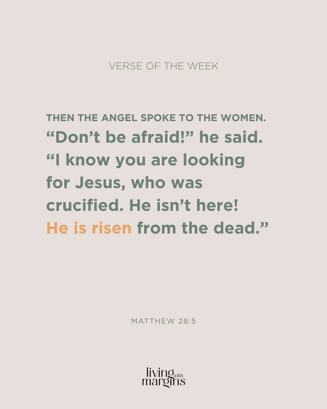 He is risen ☀️✝️⁠
⁠
⁠
#easter #resurrection #happyeaster #eastersunday #verseoftheweek