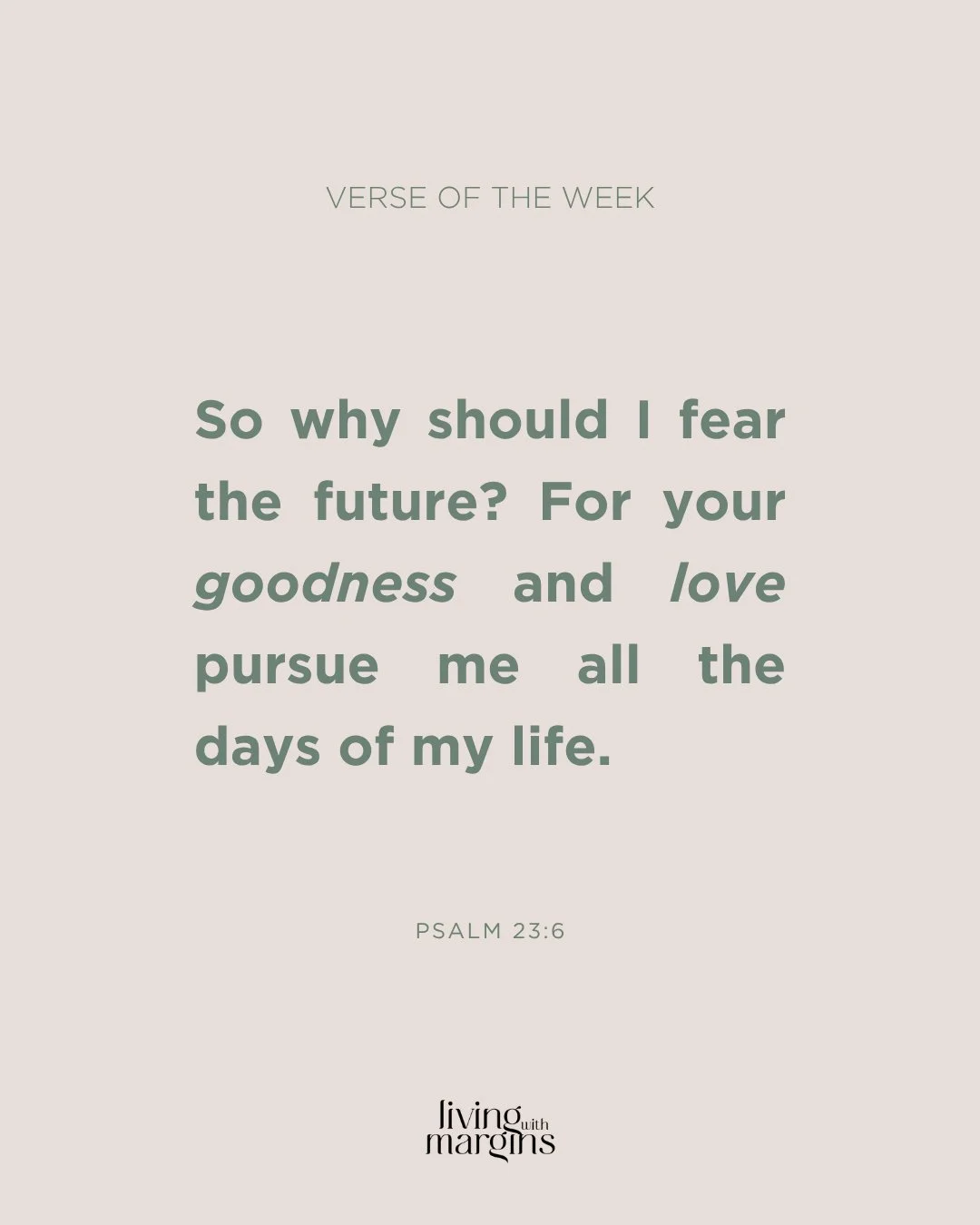 Loving Heavenly Father, thank you for your love that pursues me, all the days of my life.⁠
⁠
You will never leave me or forsake me.⁠
⁠
I can never run away from your presence.⁠
⁠
May I find rest in you 🙏