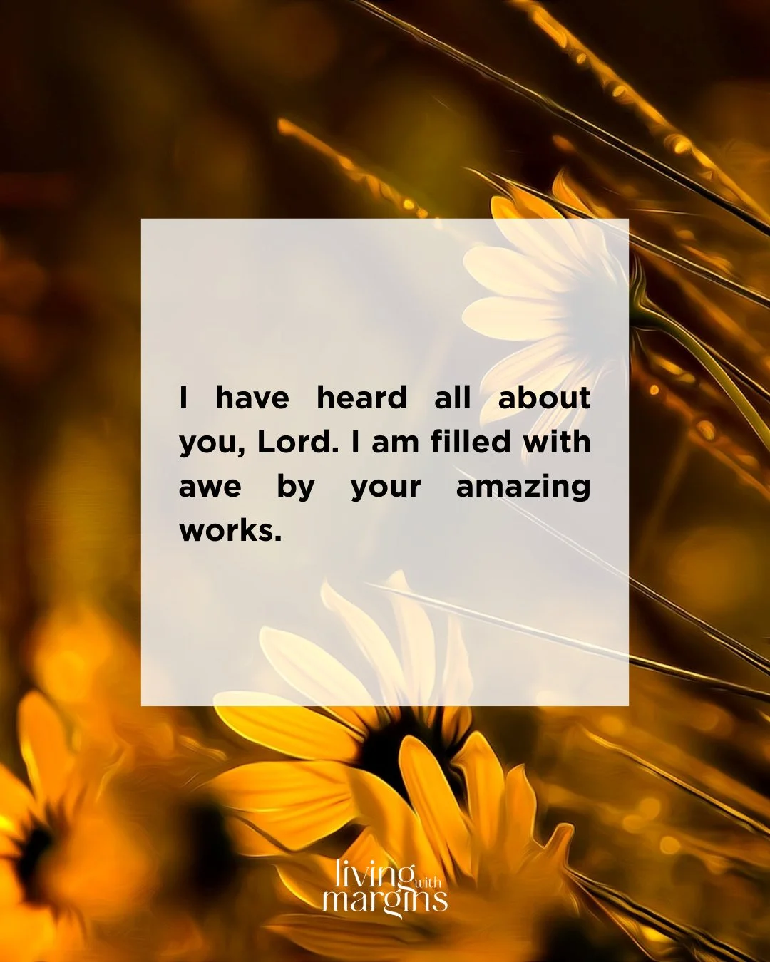 A prayer of awe and humility &mdash; God's works are beyond imagination, and even in our deepest need, His mercy never runs out. May this be the posture of our hearts today.
