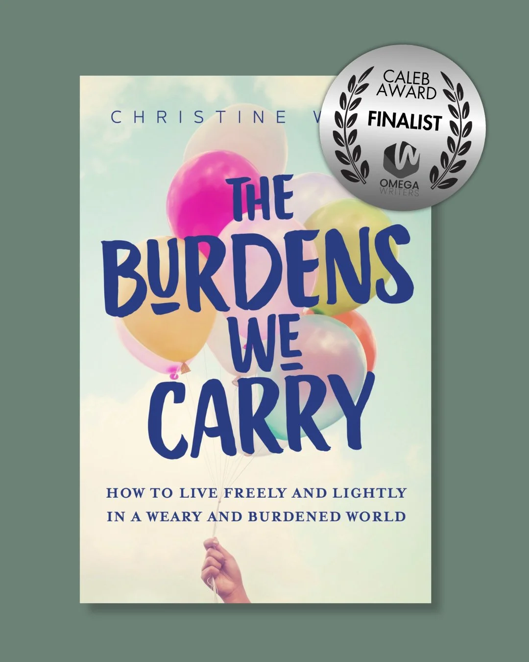 Exciting news!!⁠
⁠
The Burdens We Carry is a finalist in the Caleb Awards! I'm absolutely over the moon 🌙 Now, the wait until the October announcement begins. I have to prepare an acceptance speech in case I win 🏆️⁠
⁠
Just for fun, tell me about an