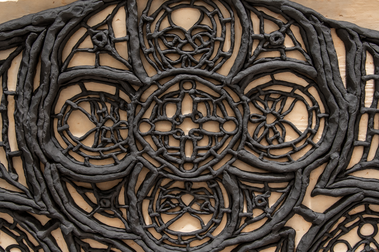 retable 2, 2021, ceramic, 48x30" each