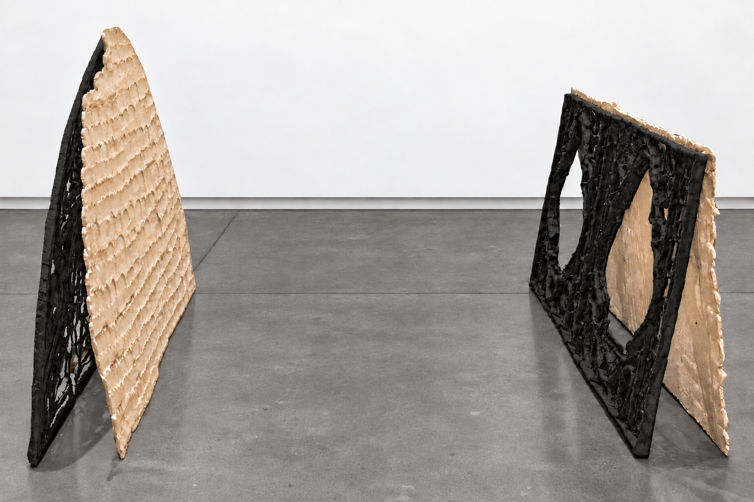 retable 2, 2021, ceramic, 48x30" each