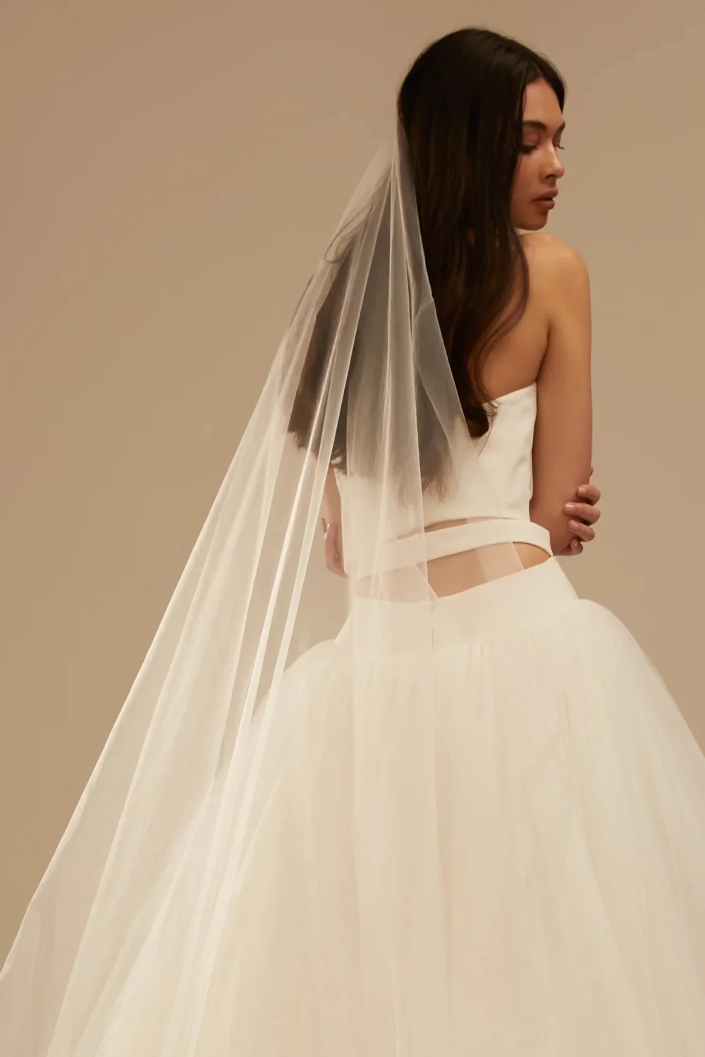 Chosen by Kyha - TEAR DROP VEIL - BRIGHT IVORY Teardrop veil by Chosen by KYHA — Mrs Fray main image 4