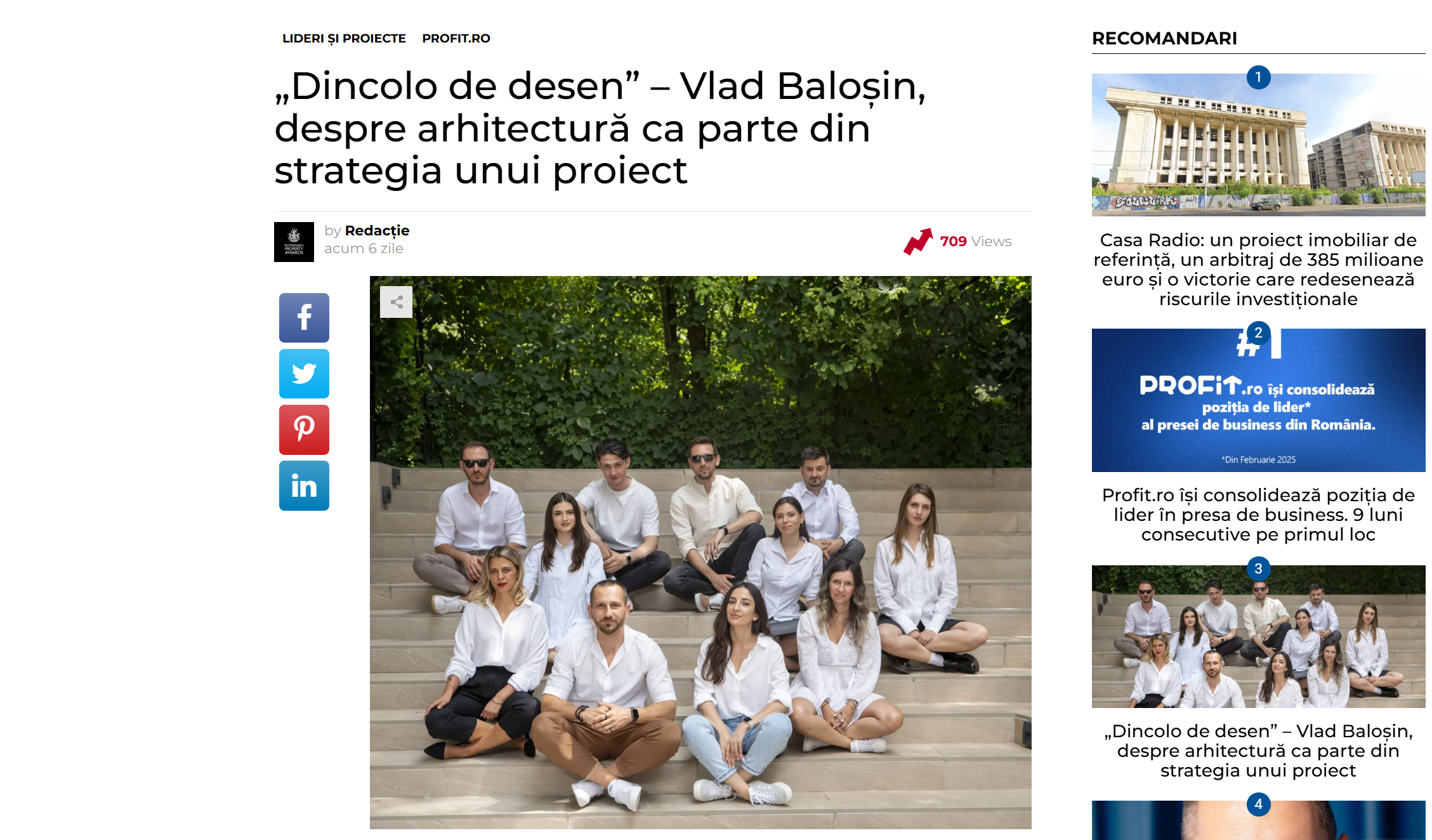 „Dincolo de desen” – Vlad Baloșin, despre arhitectură ca parte din strategia unui proiect