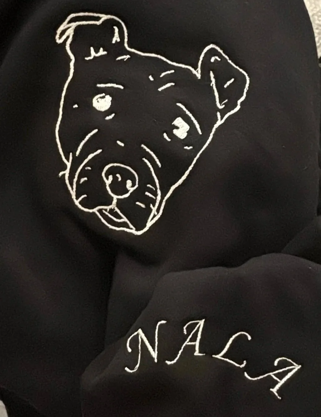 Custom Pet Silhouette Embroidered