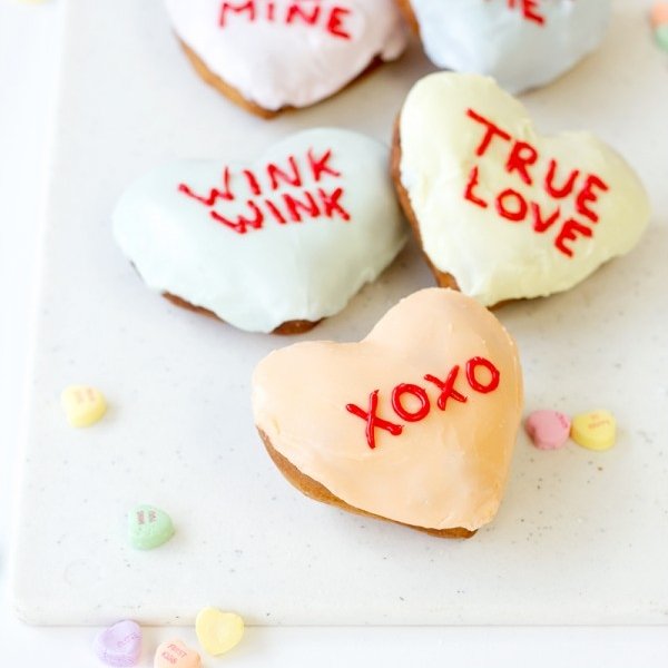 Studio DIY Conversation Heart Donuts