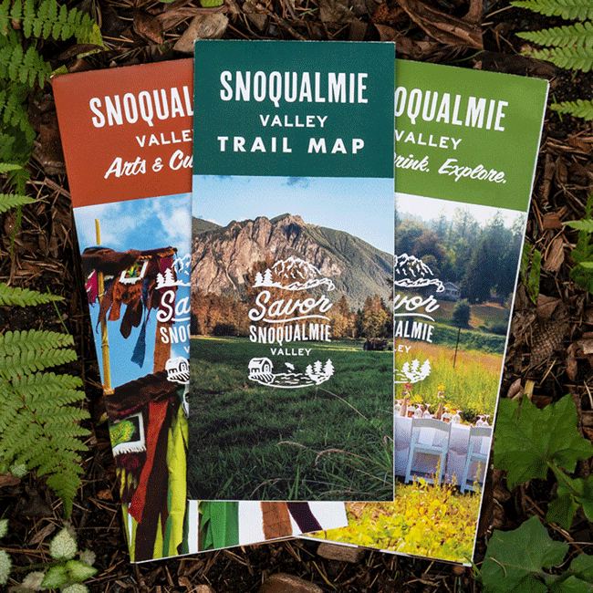 Savor Snoqualmie Valley tourism branding & brochures